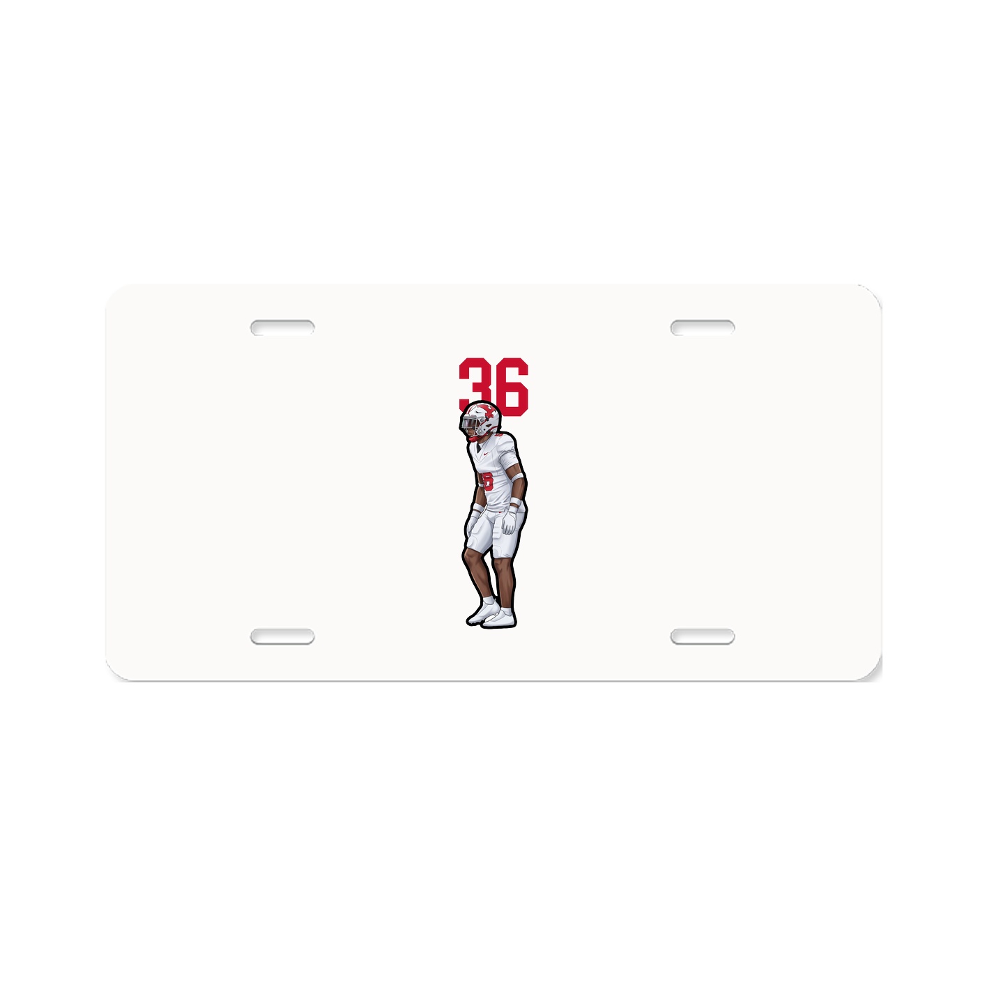 License Plate — Number Top in Classic