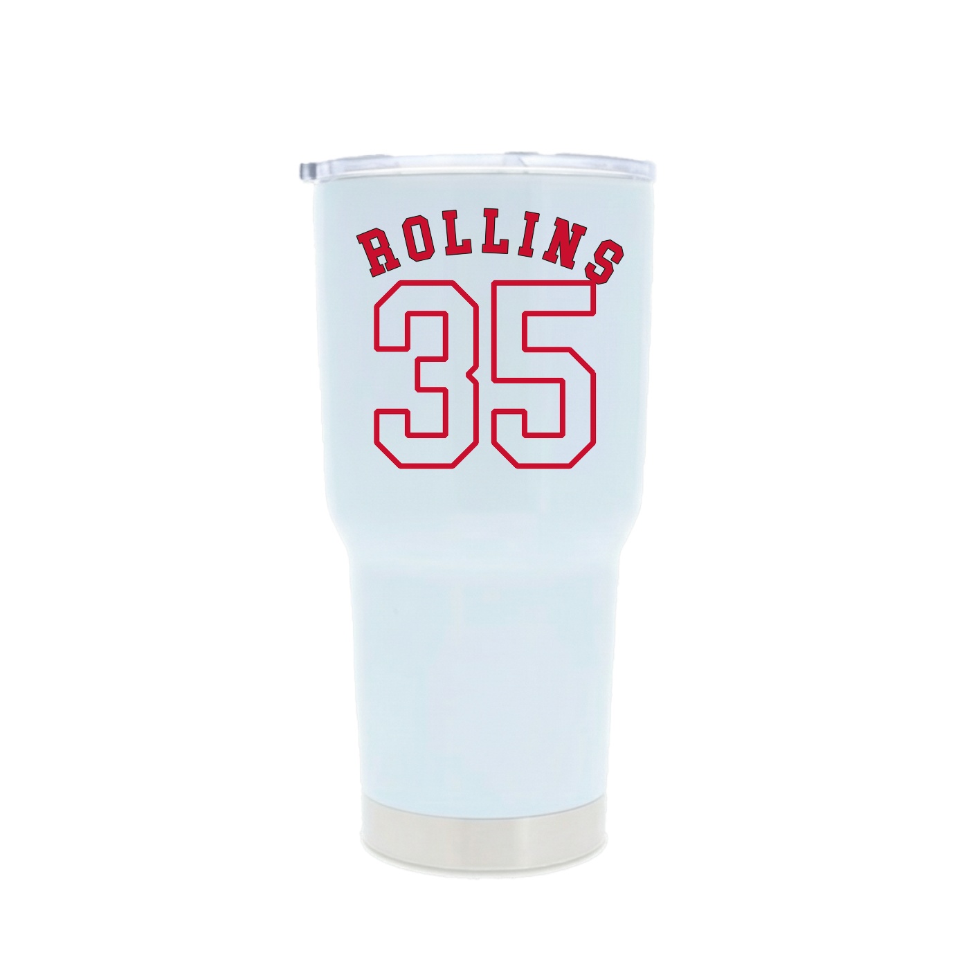 30oz Stainless Steel Tumbler — Shirsey Arch in White