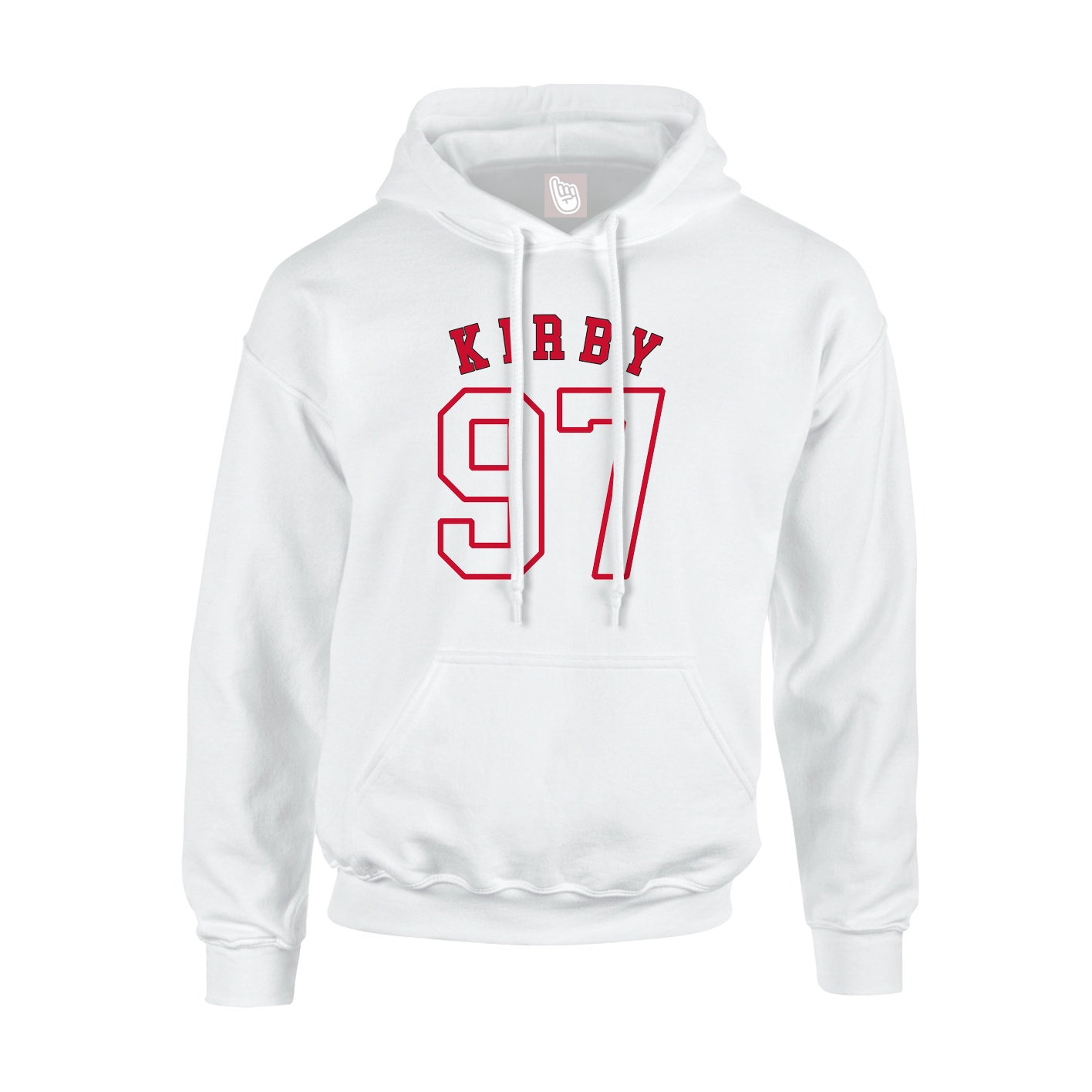 Youth Hoodie — Shirsey Arch in White