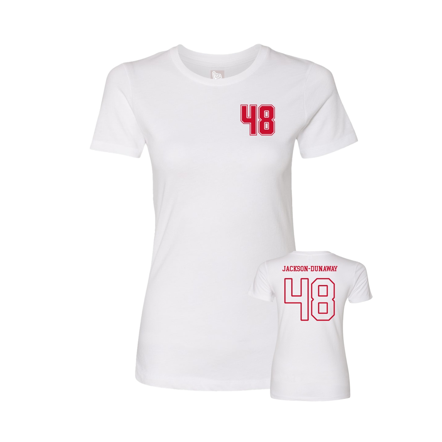 Womens Tee — Chest Back in White