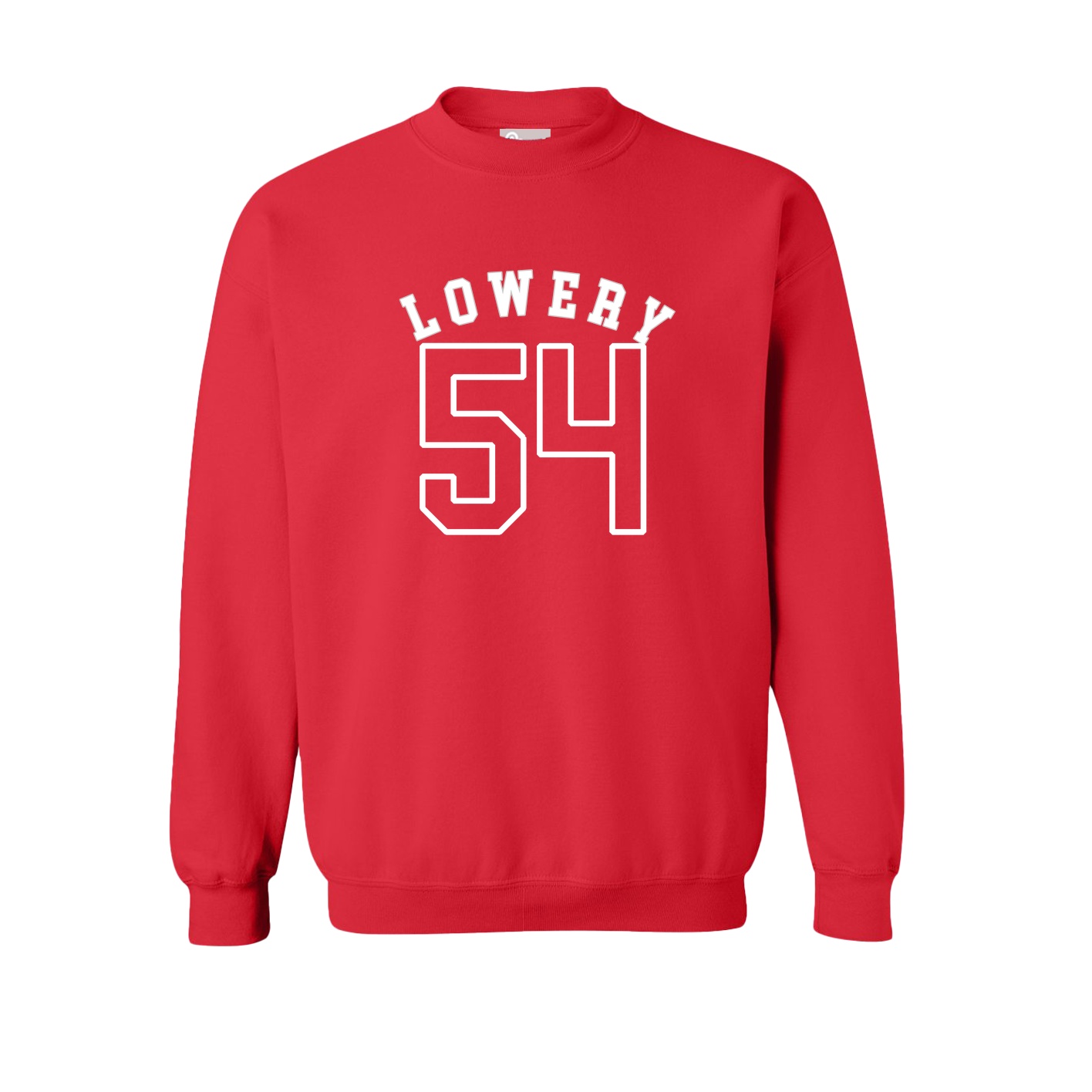 Fleece Crew — Shirsey Arch in Red