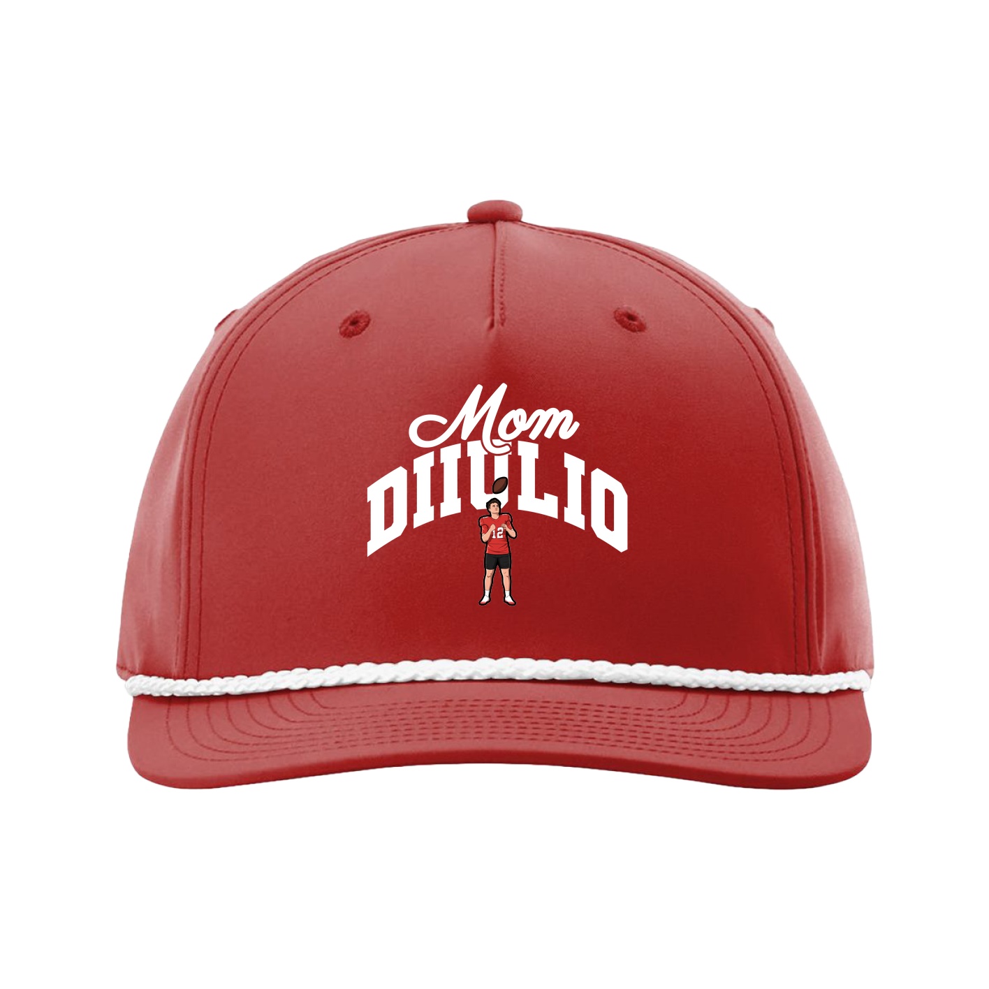 Five-Panel Classic Rope Cap — Mothers Day Arch in Red