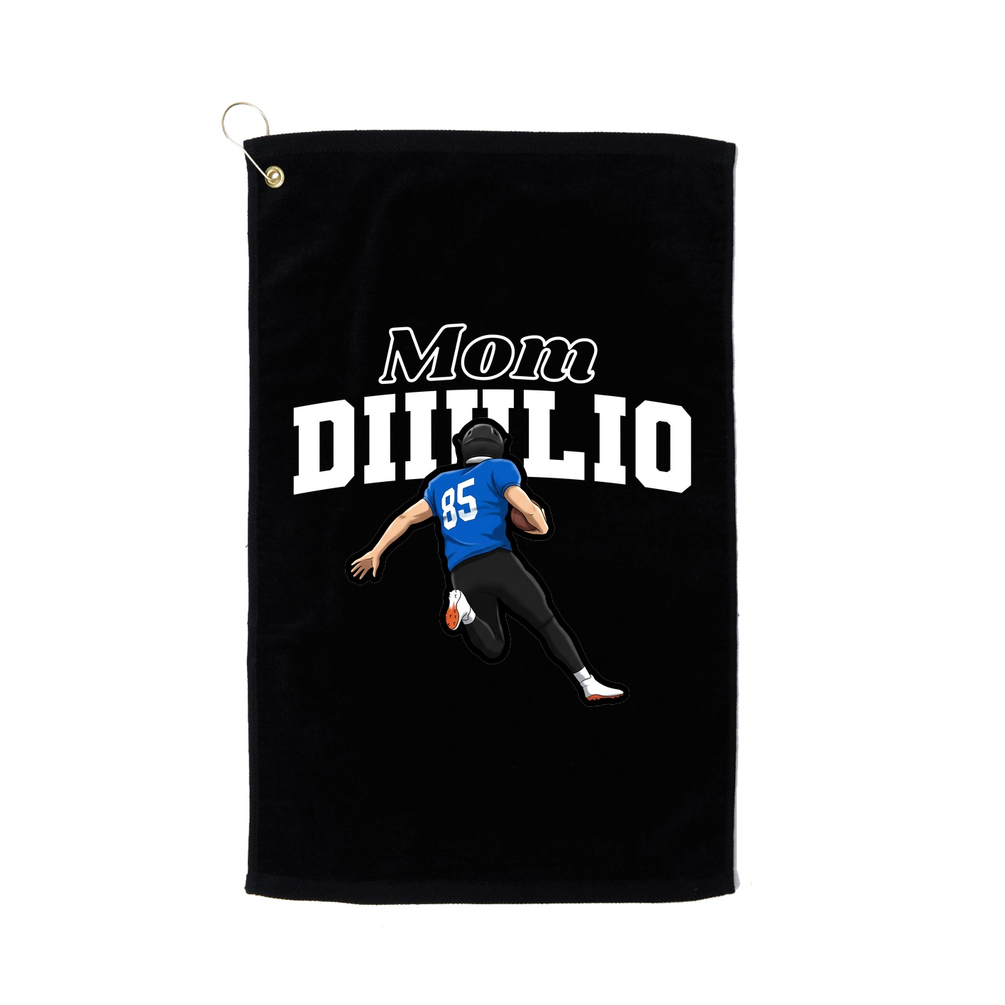 Golf Towel — Mothers Day Block in Black