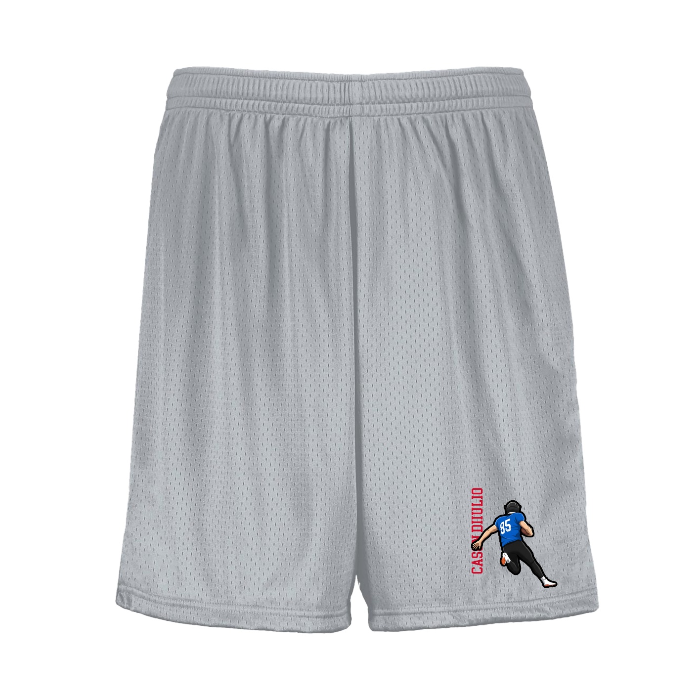 Shorts — Name Vertical in Silver