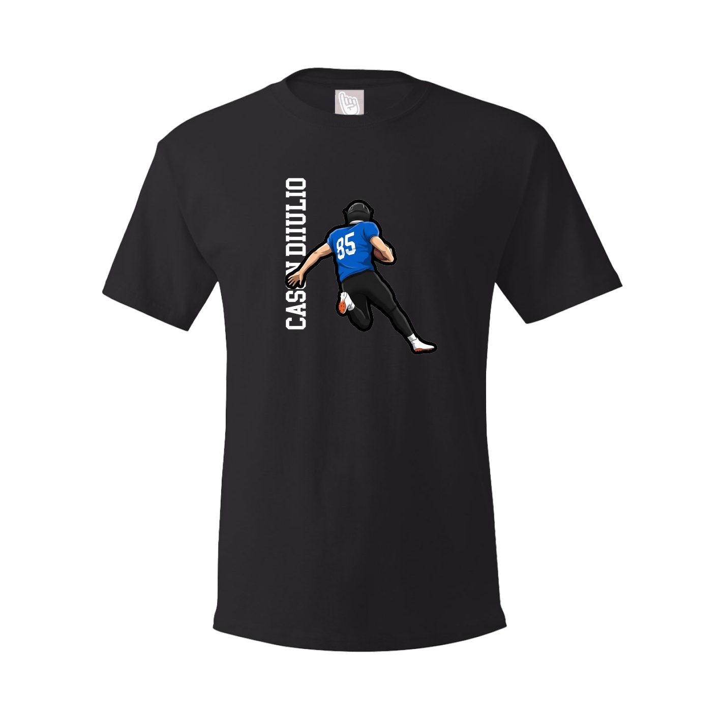 Tee — Name Vertical in Black