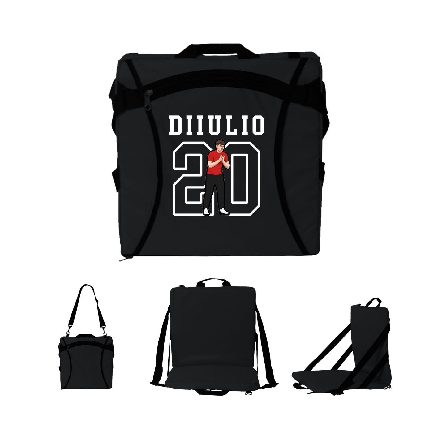 Folding Stadium Seat — Shirsey in Black