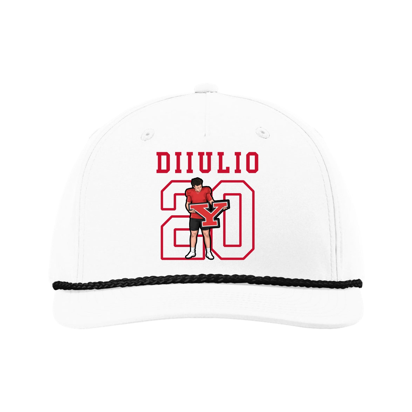Five-Panel Classic Rope Cap — Shirsey in White