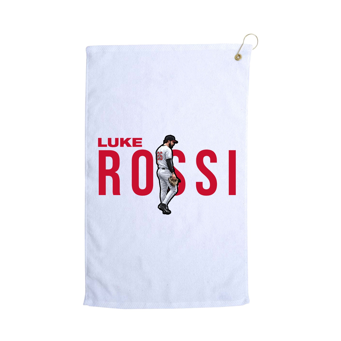 Golf Towel — Player Name in White