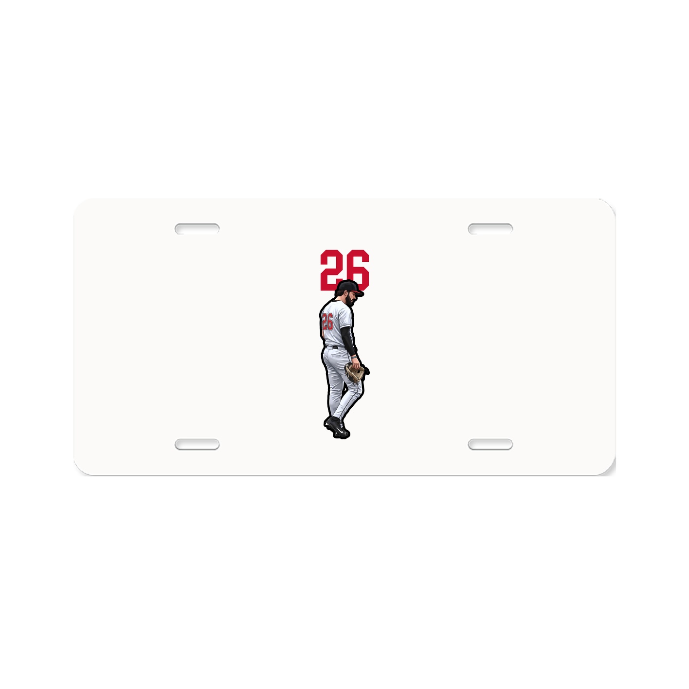 License Plate — Number Top in Classic