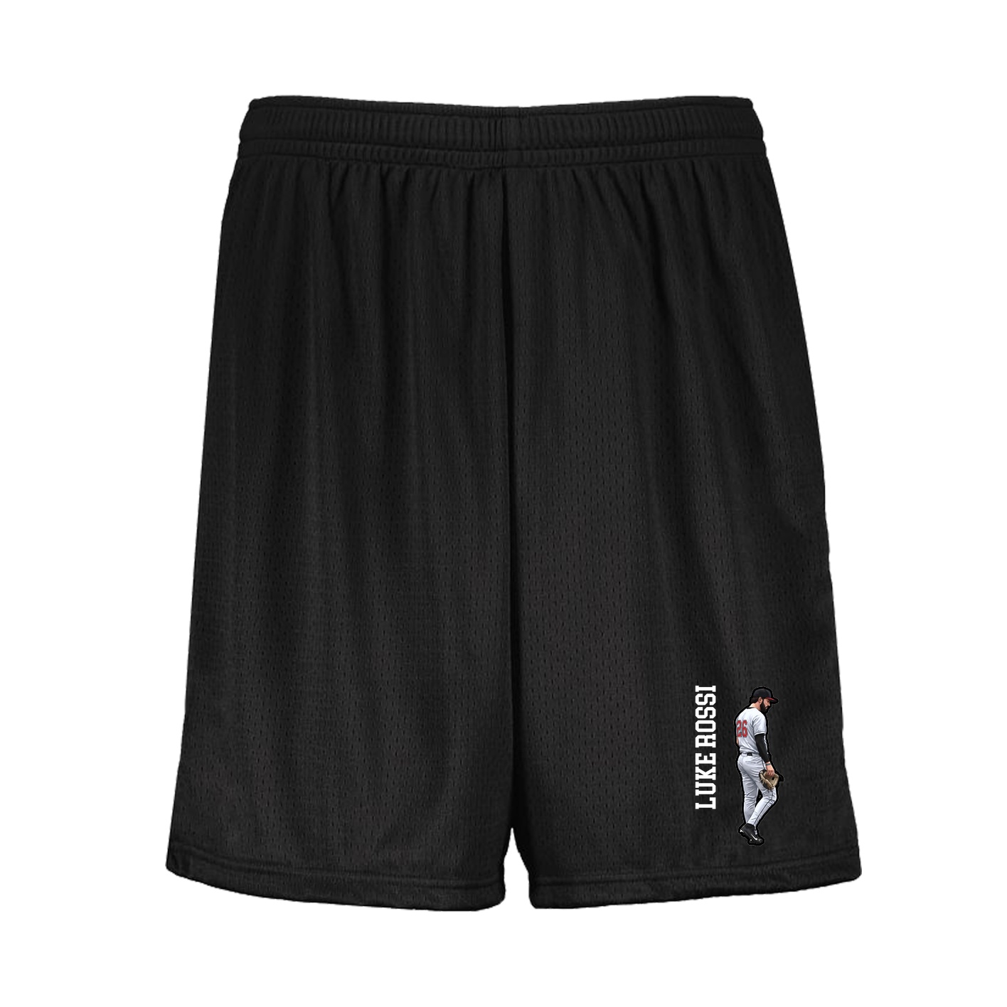 Shorts — Name Vertical in Black