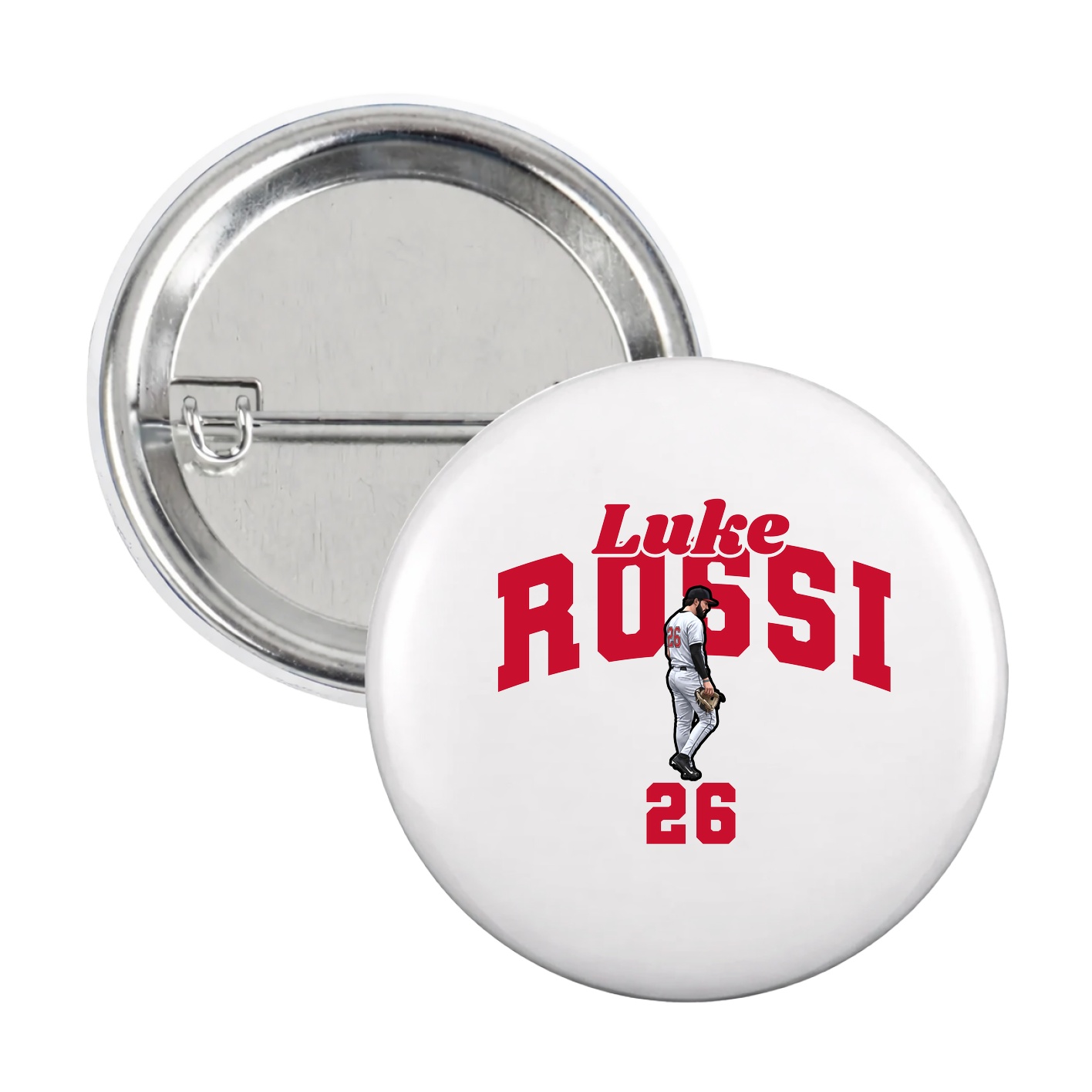 Game Day Button — Signature Arch in White