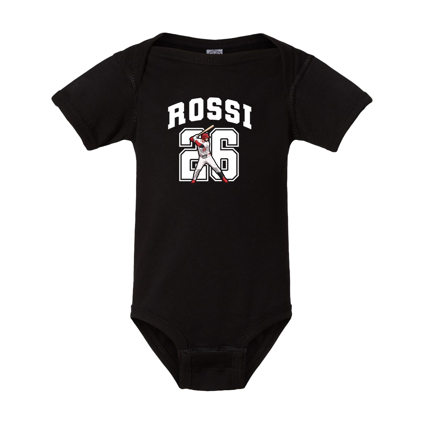 Baby Onesie — Number in Black