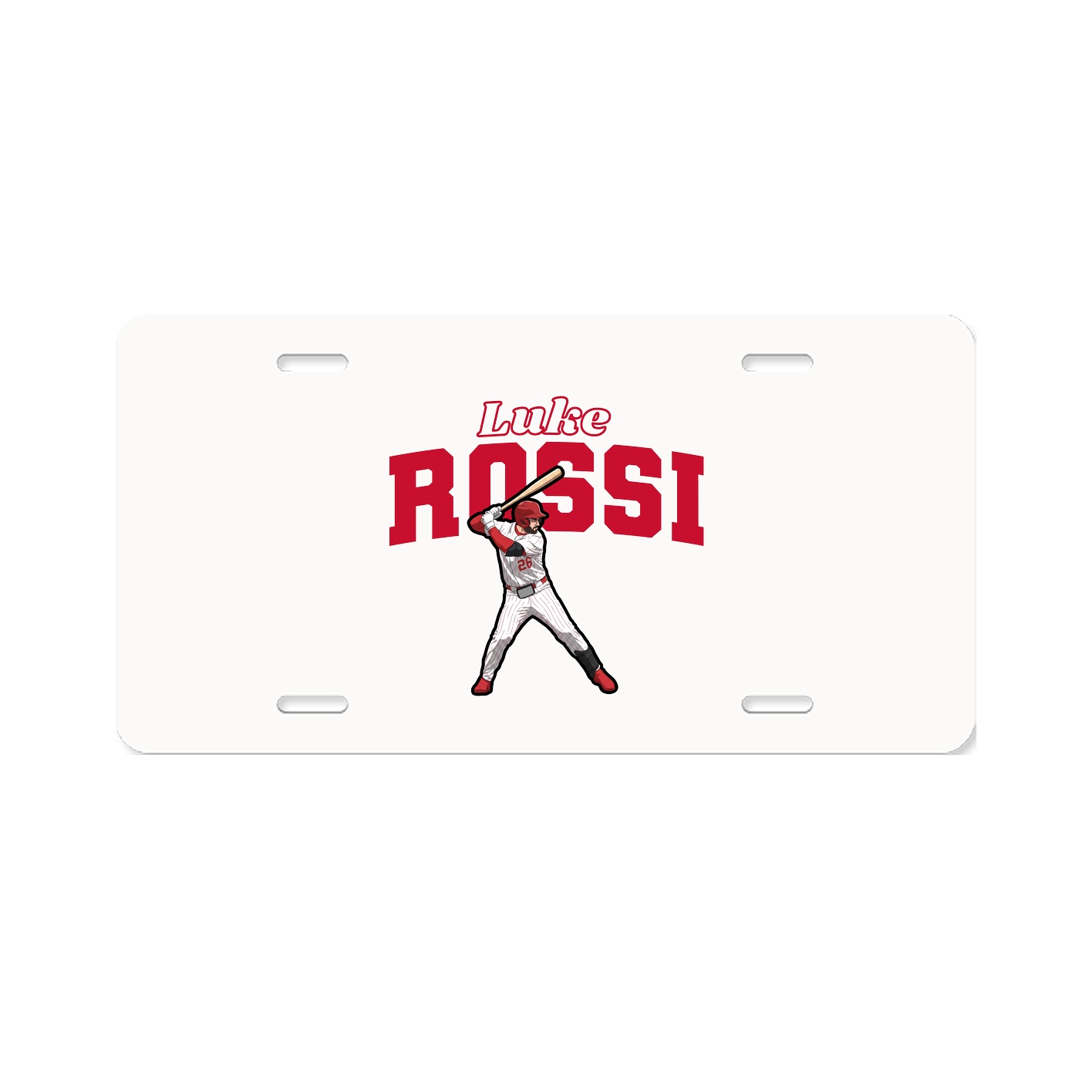 License Plate — Name Arch in Classic
