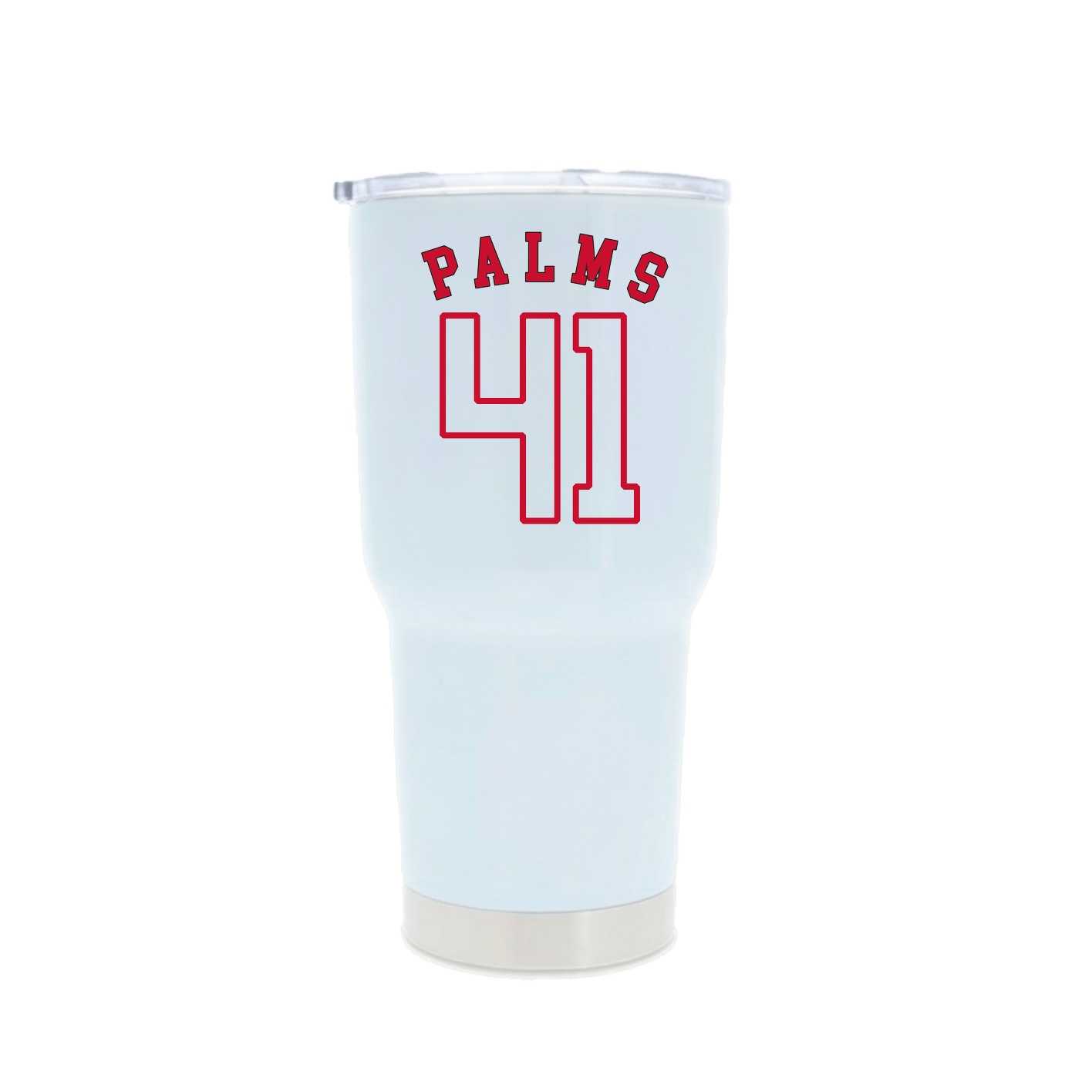 30oz Stainless Steel Tumbler — Shirsey Arch in White