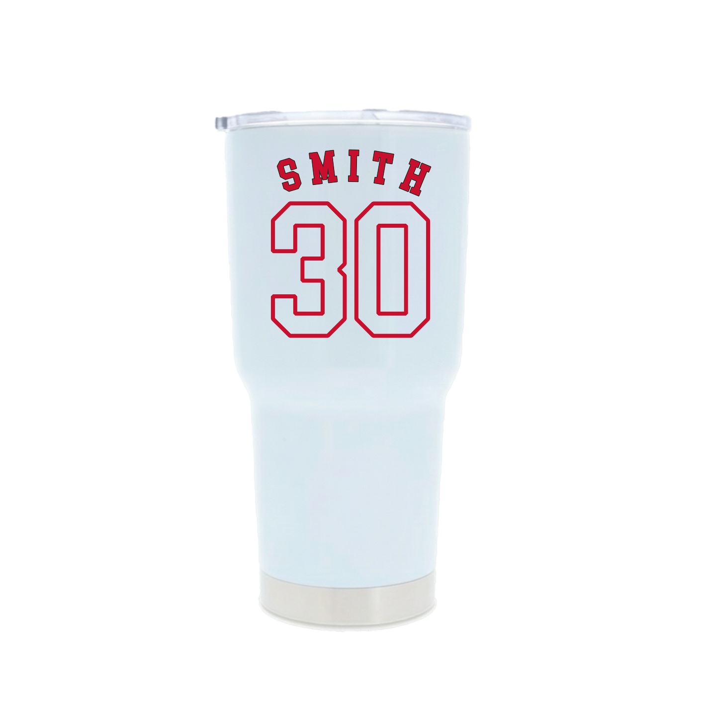 30oz Stainless Steel Tumbler — Shirsey Arch in White