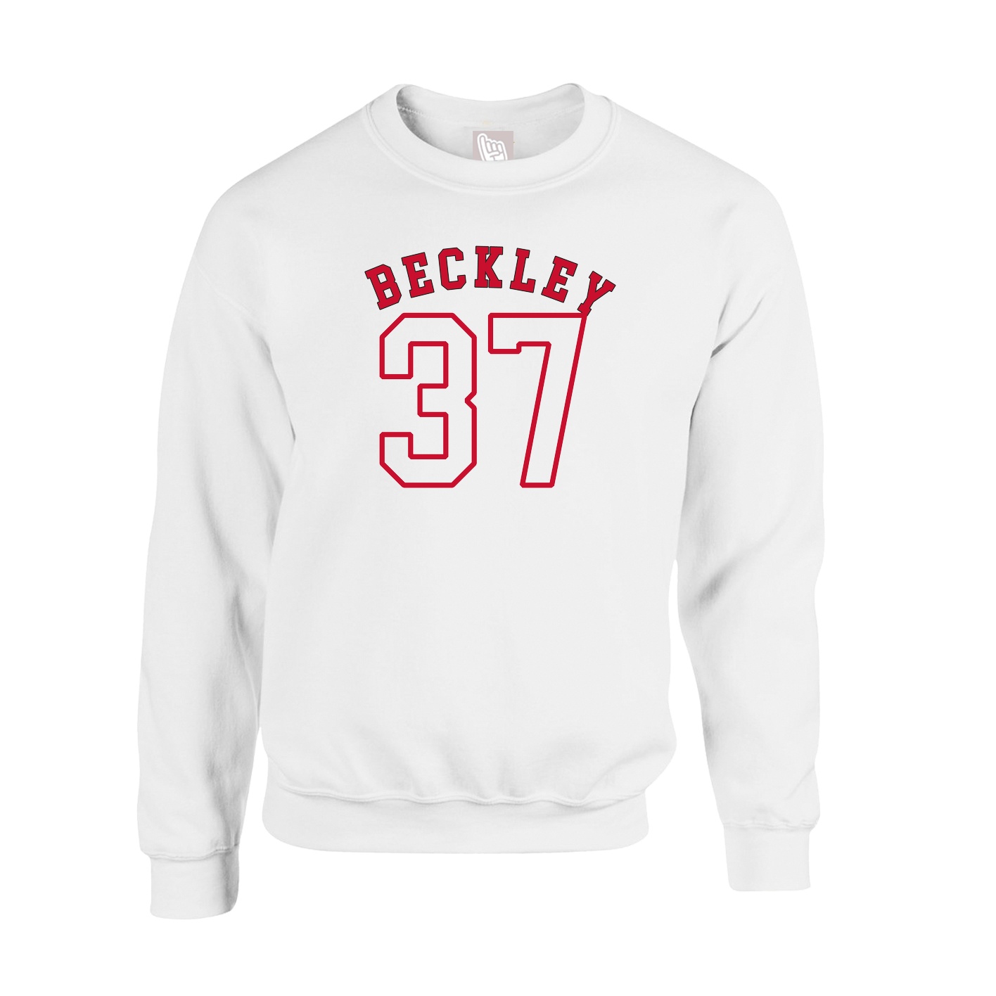 Fleece Crew — Shirsey Arch in White