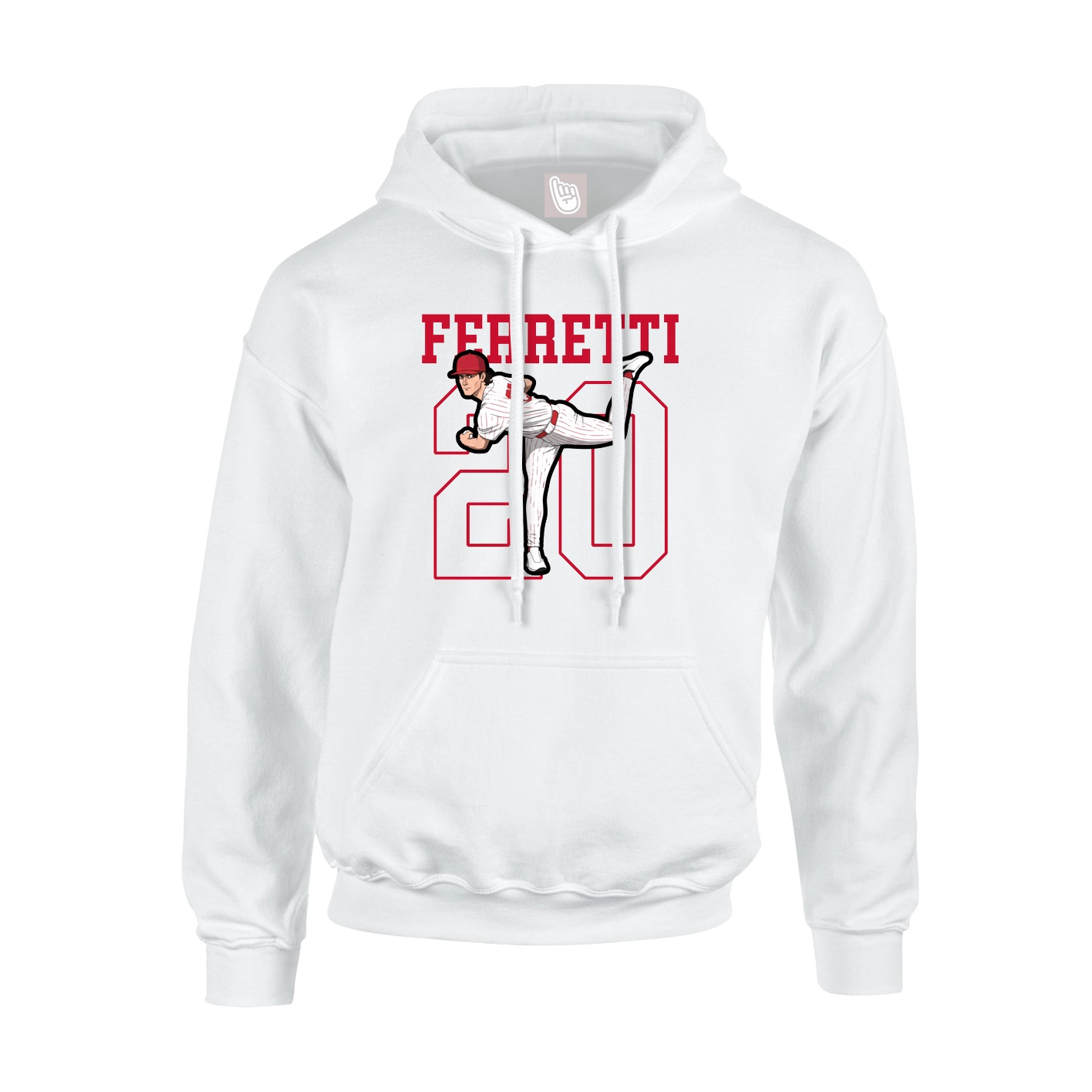Hoodie — Shirsey in White