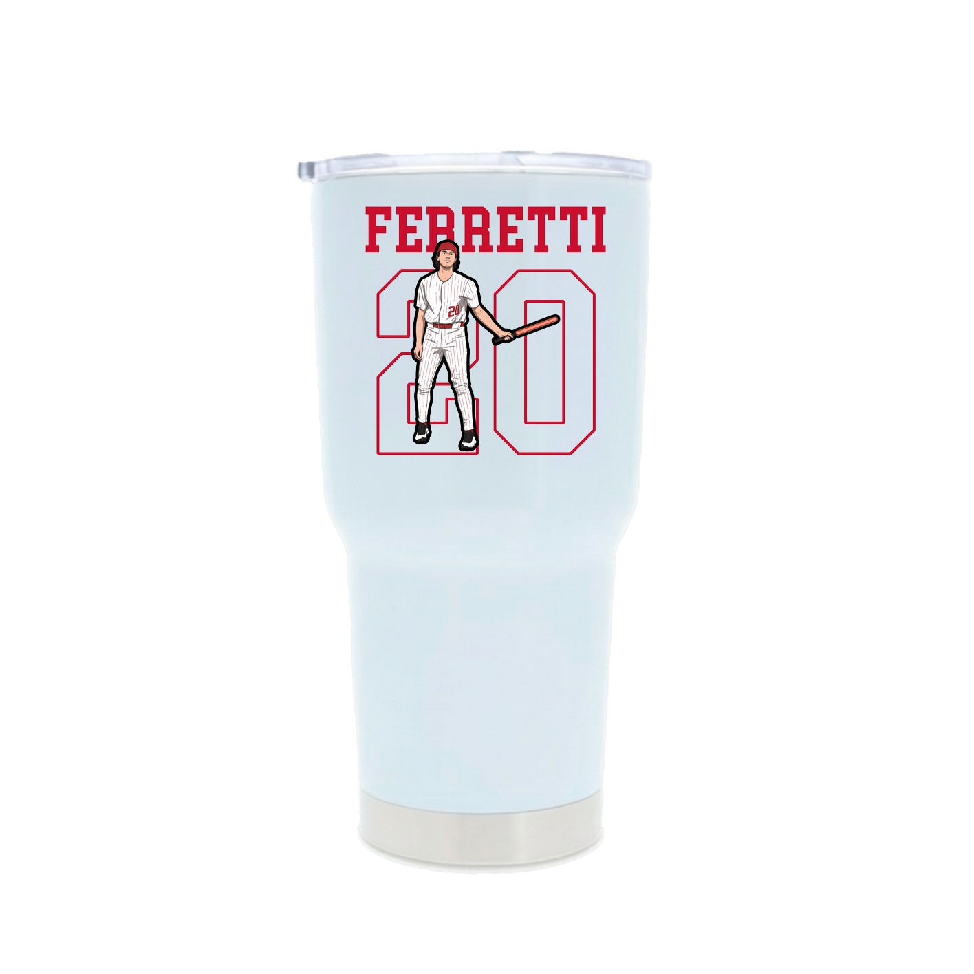 30oz Stainless Steel Tumbler — Shirsey in White