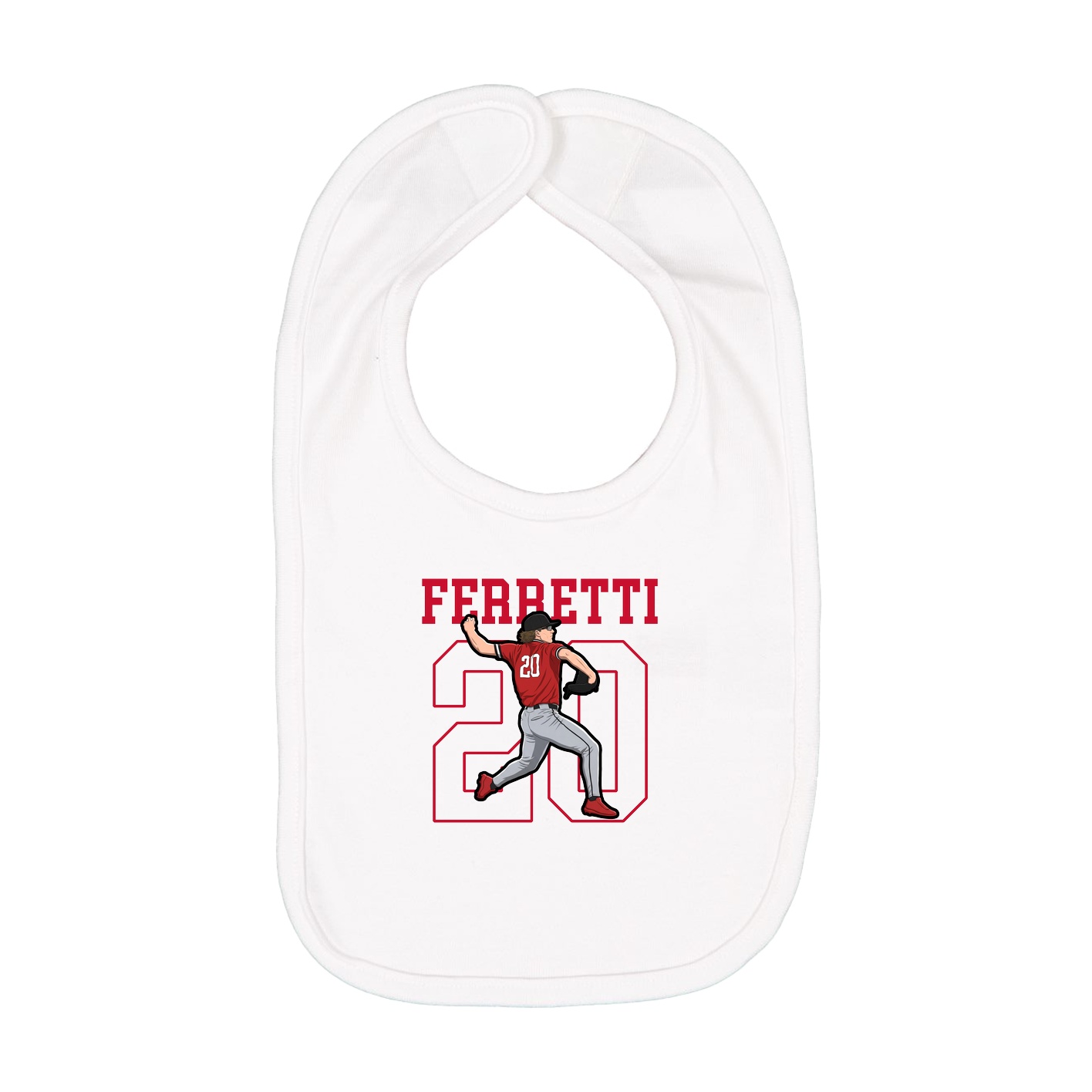 Infant Bib — Shirsey in White
