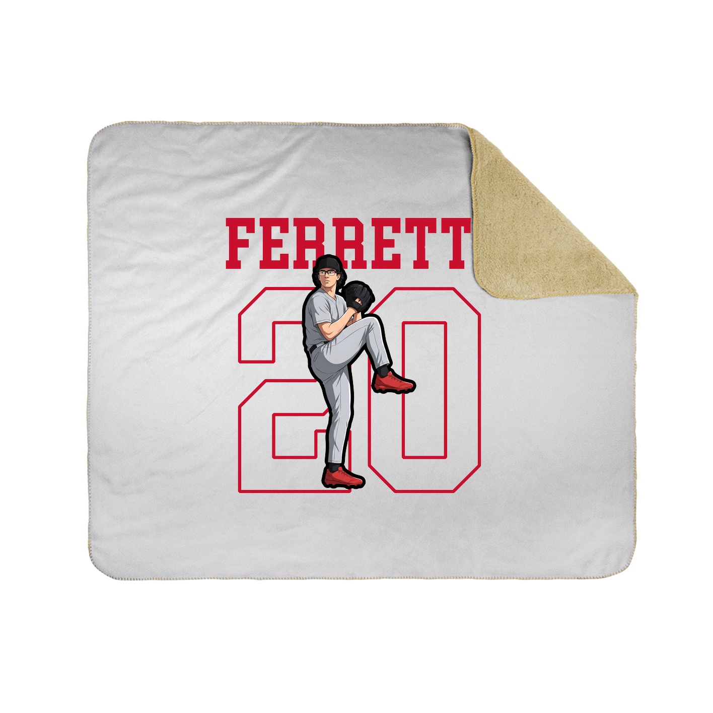 Throw Blanket — Shirsey in White
