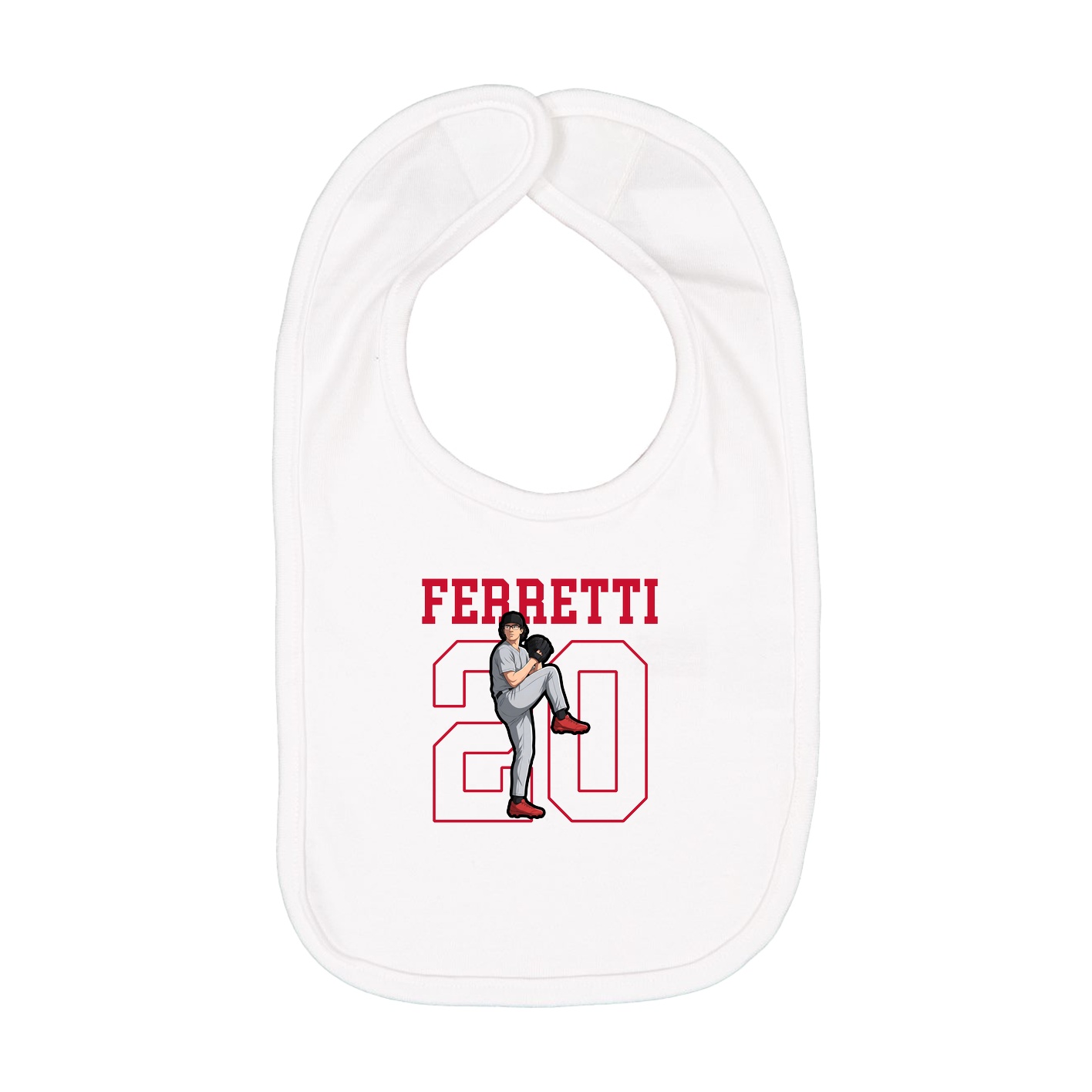 Infant Bib — Shirsey in White
