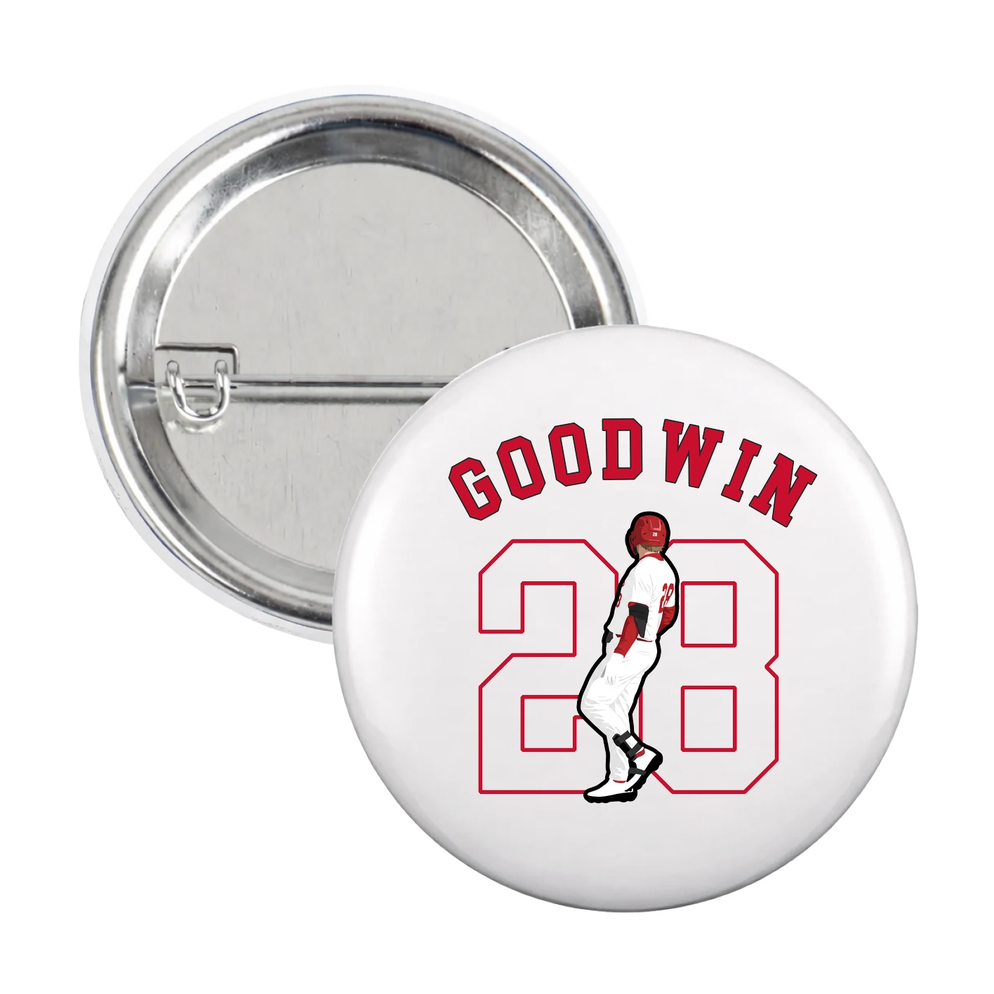 Game Day Button — Shirsey Arch in White