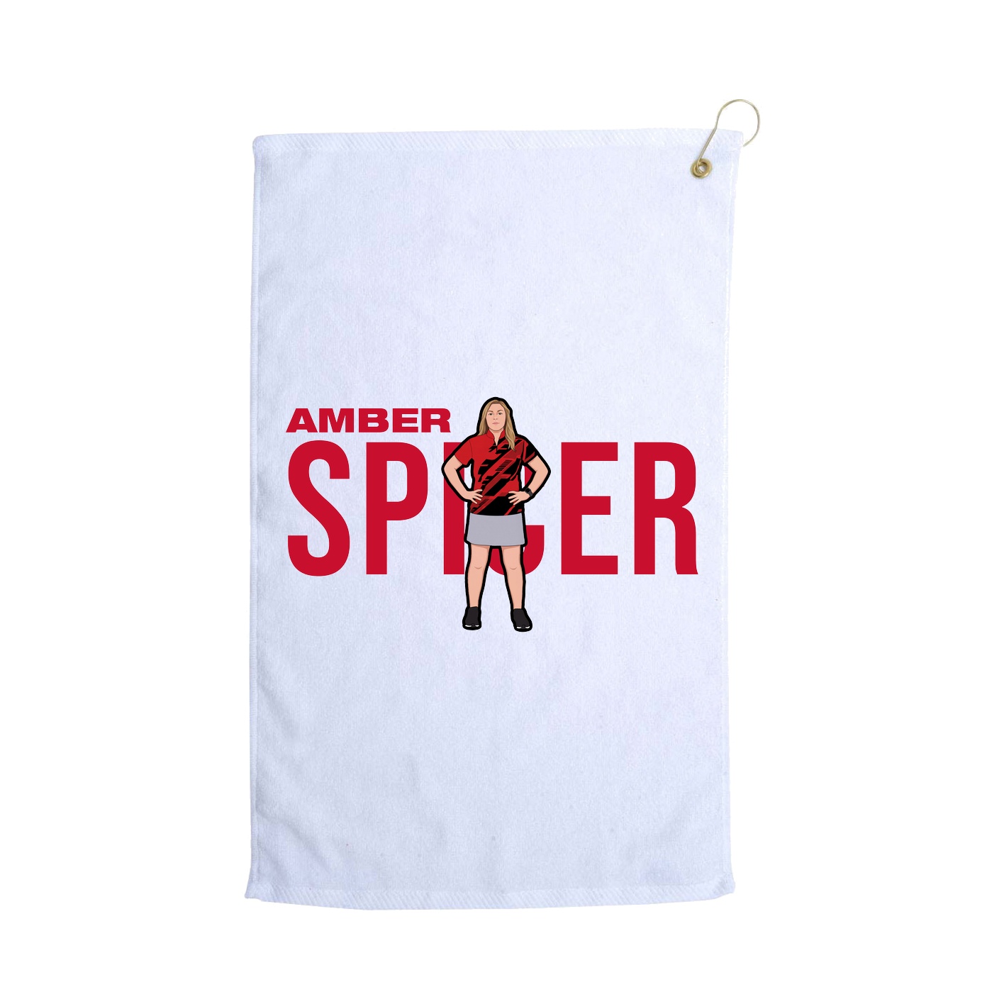 Golf Towel — Player Name in White