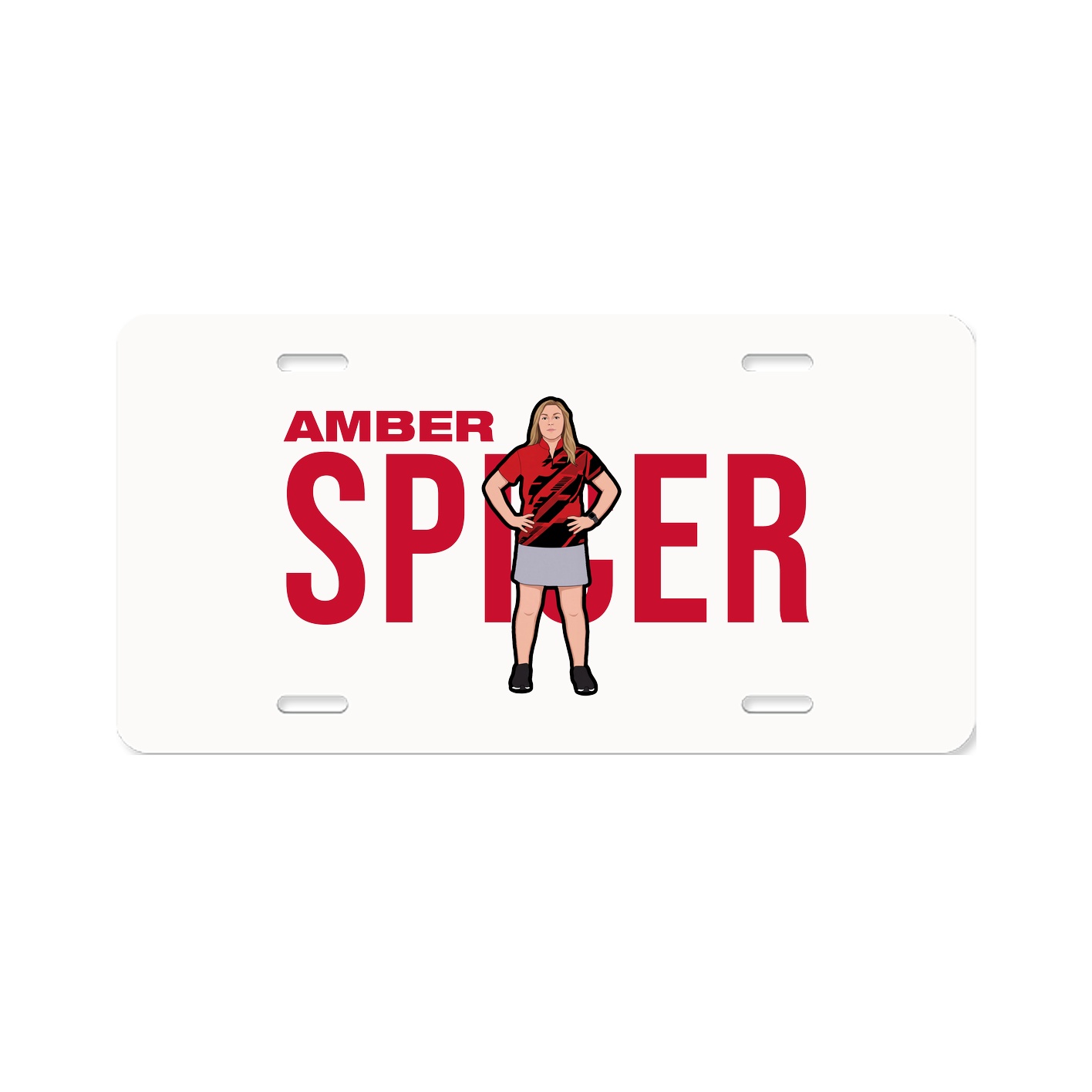 License Plate — Player Name in Classic