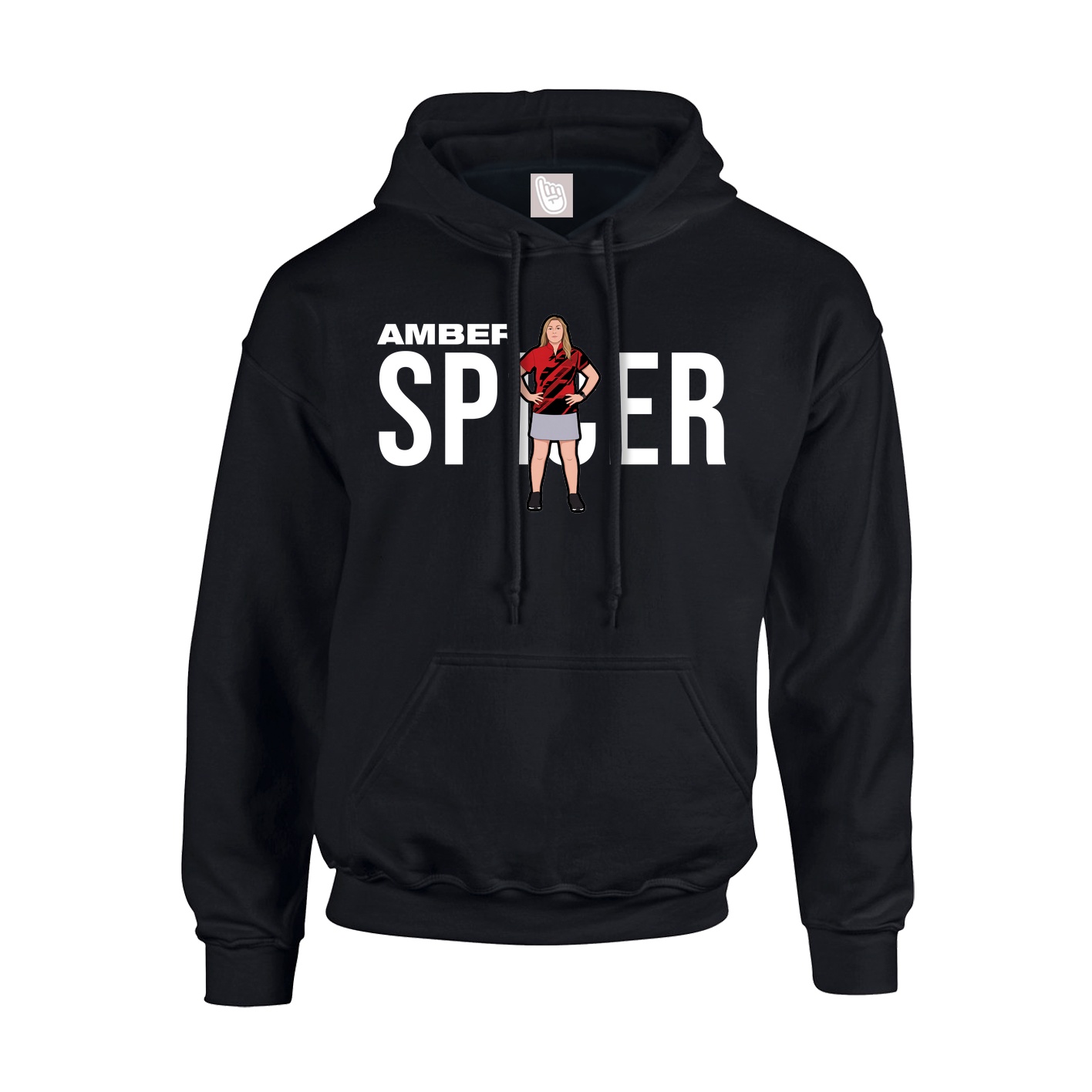 Youth Hoodie — Player Name in Black