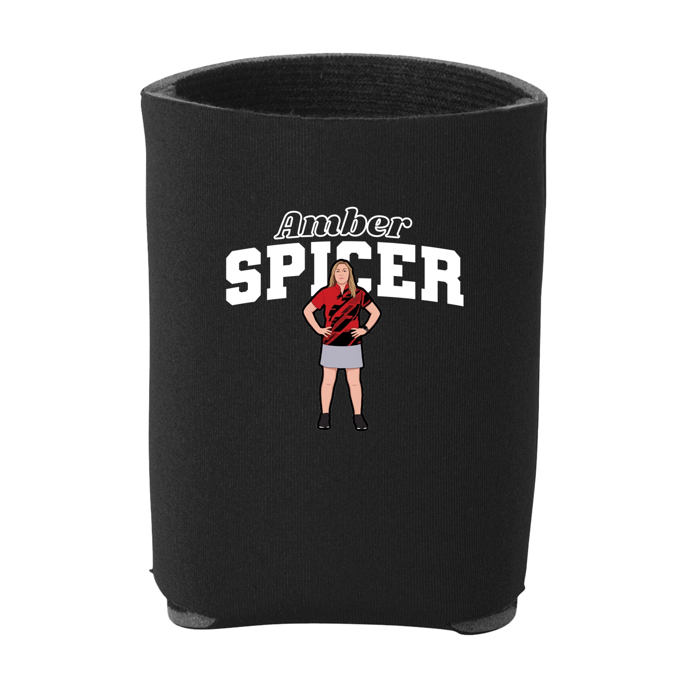 Can Holder — Name Arch in Black