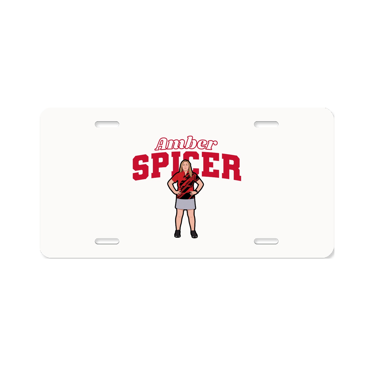 License Plate — Name Arch in Classic