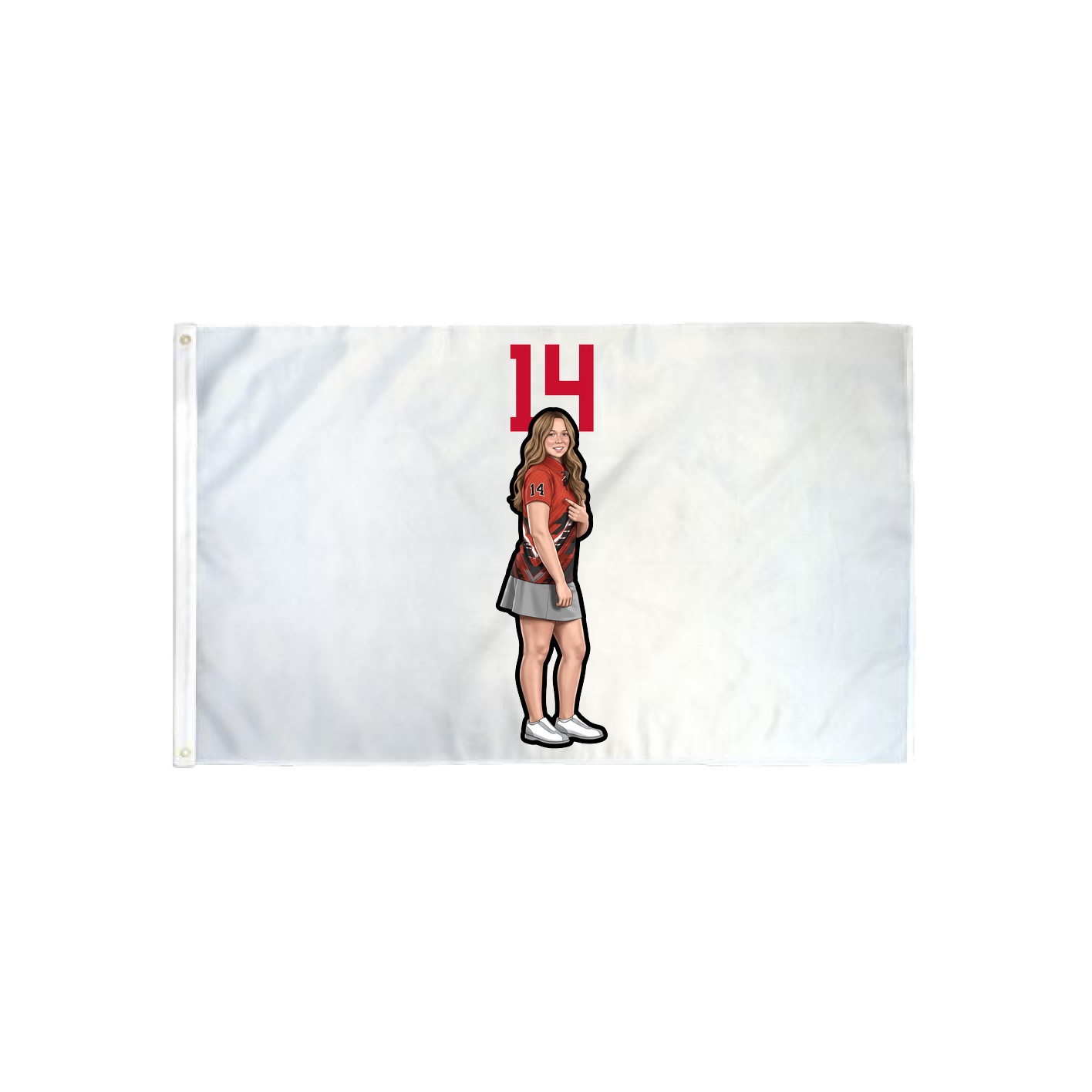 3x5 Flag — Number Top in Classic