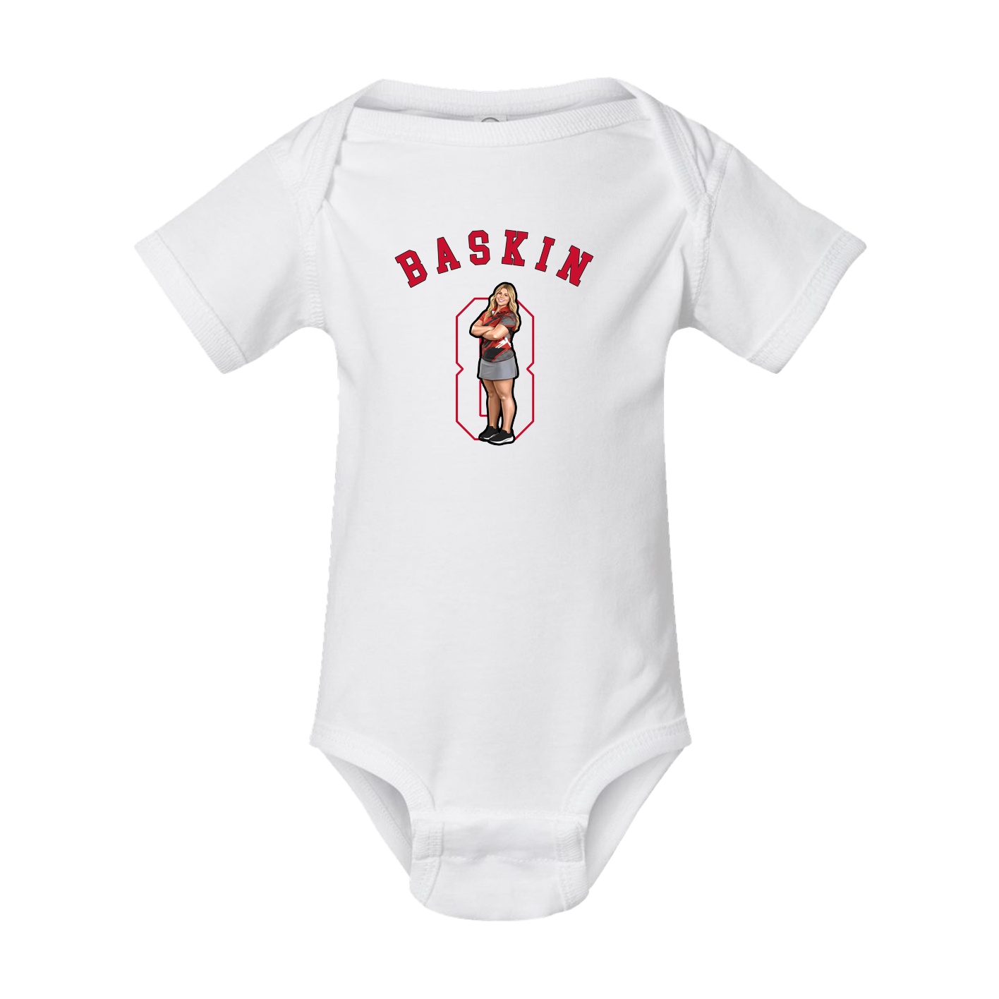 Baby Onesie — Shirsey Arch in White