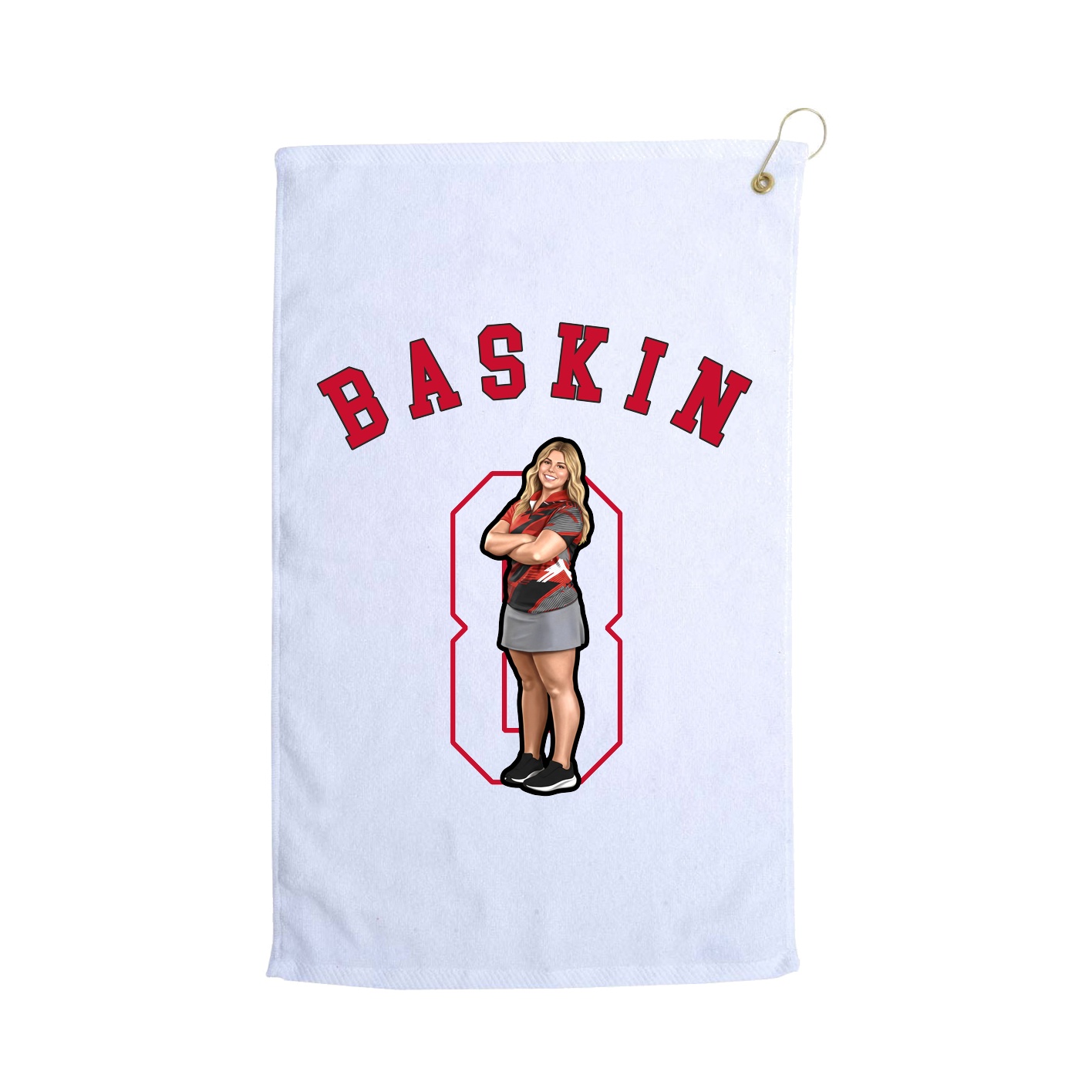 Golf Towel — Shirsey Arch in White