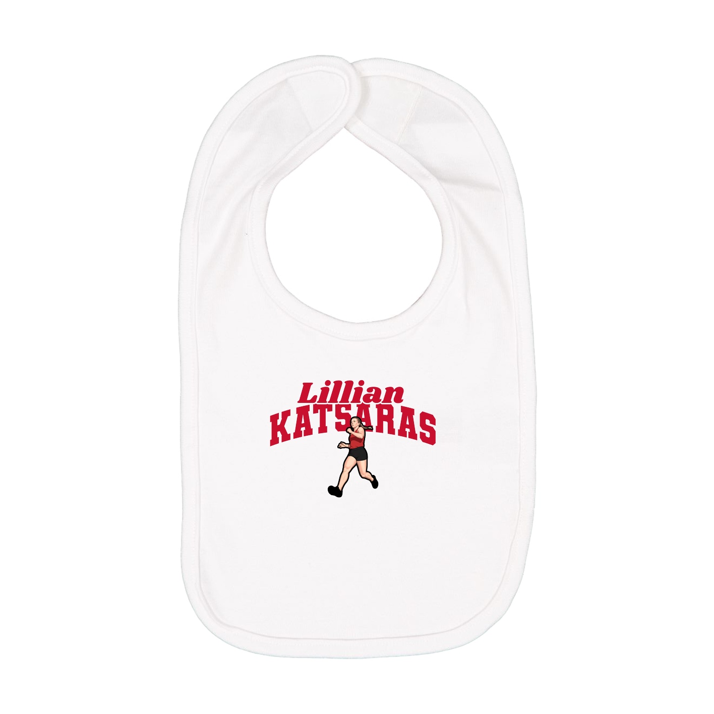Infant Bib — Signature Arch in White