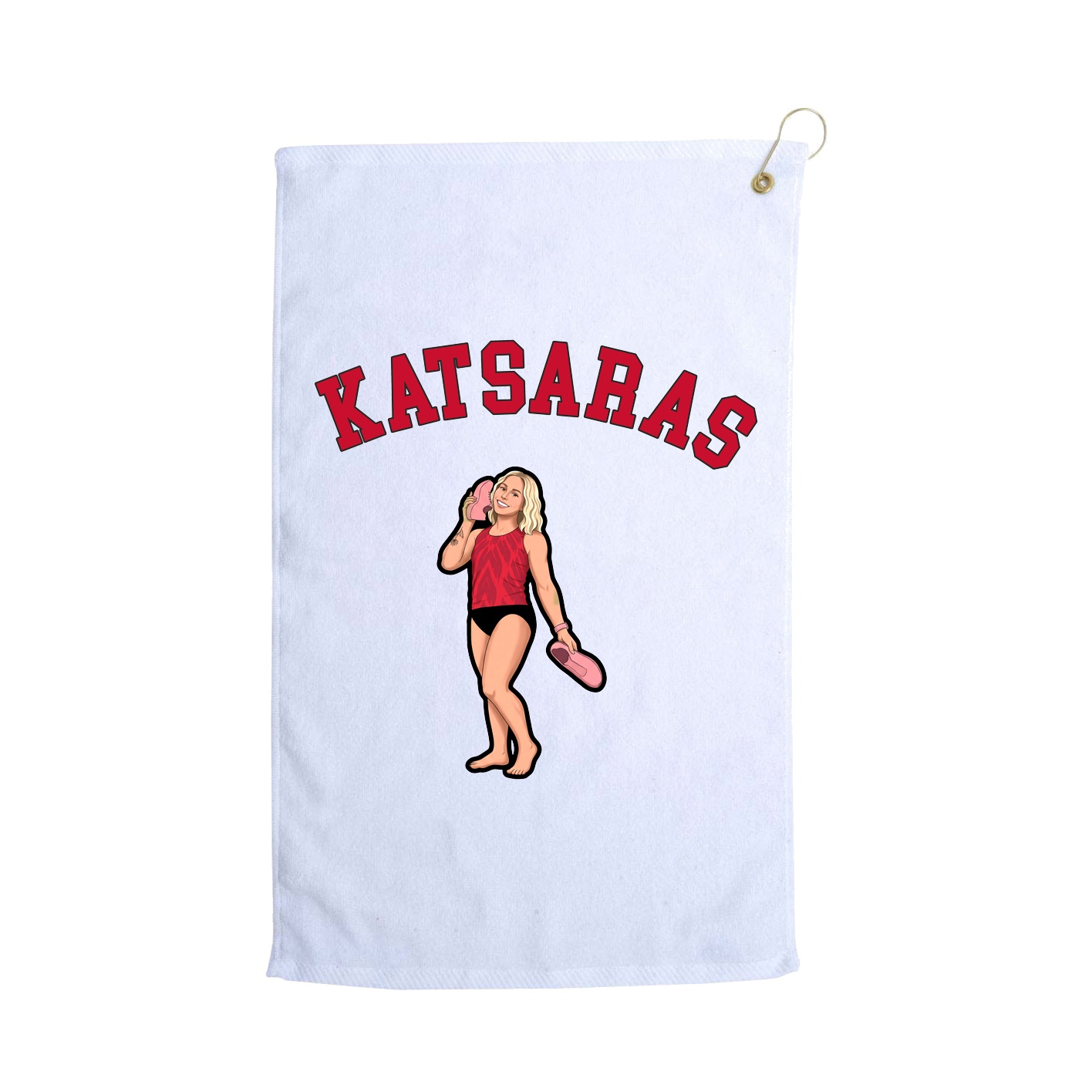 Golf Towel — Shirsey Arch in White