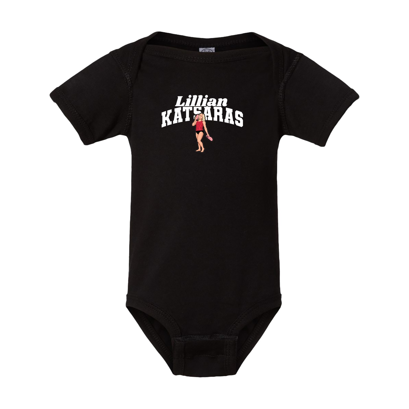 Baby Onesie — Signature Arch in Black