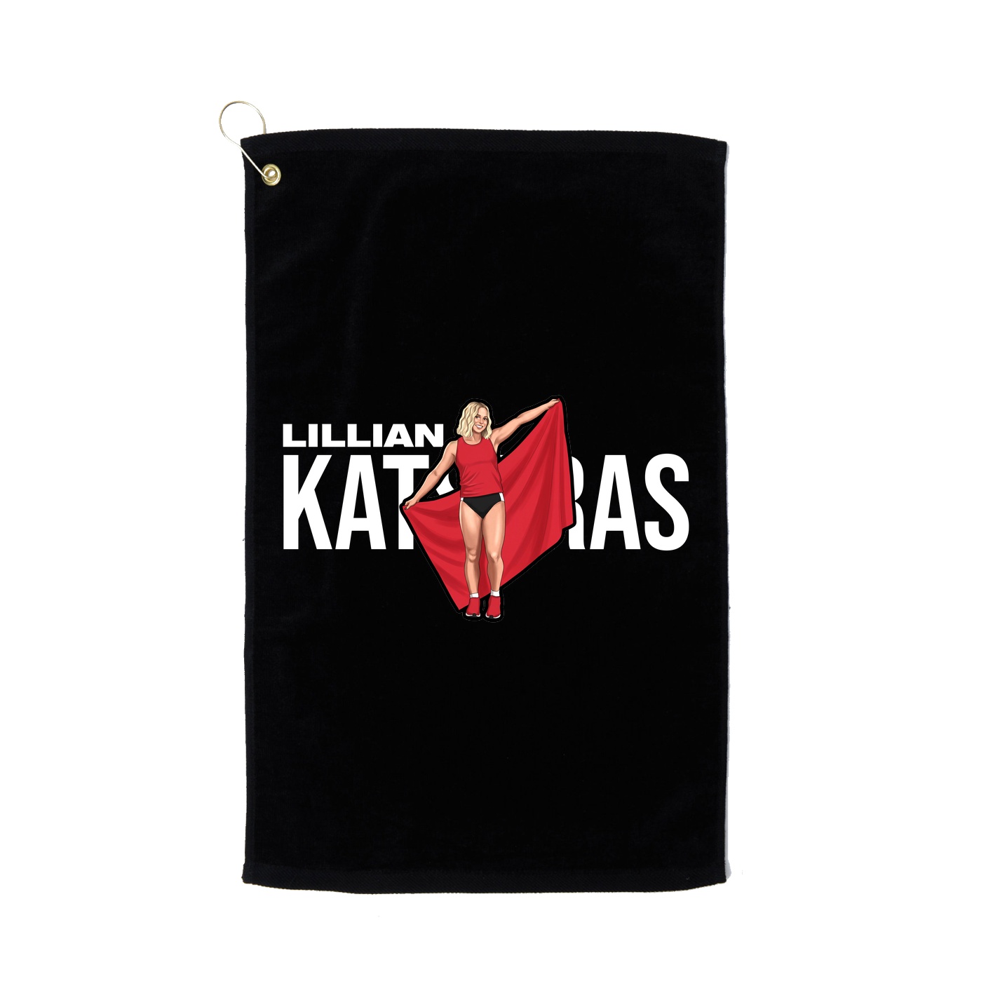 Golf Towel — Player Name in Black