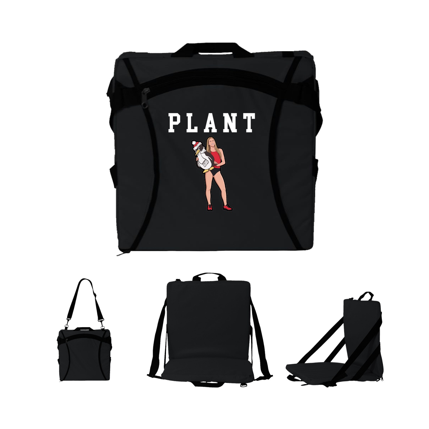 Folding Stadium Seat — Shirsey in Black