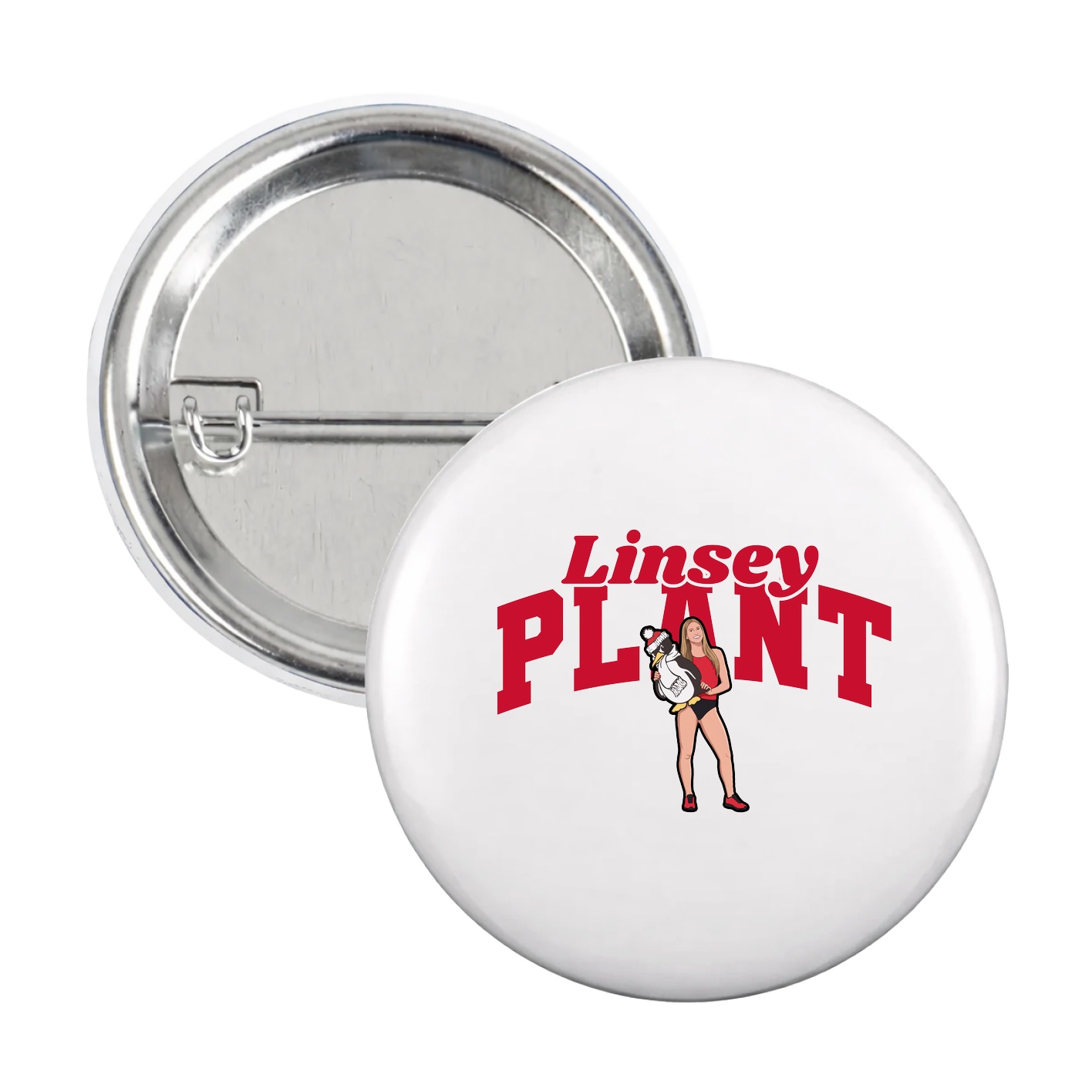 Game Day Button — Signature Arch in White