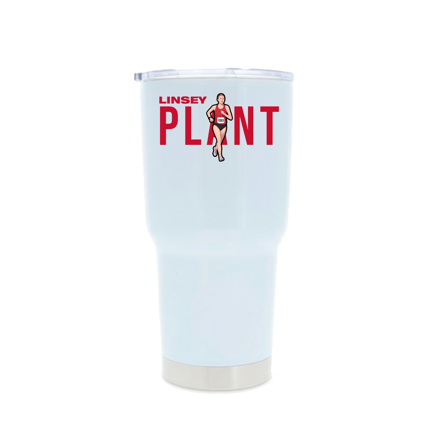 30oz Stainless Steel Tumbler — Player Name in White