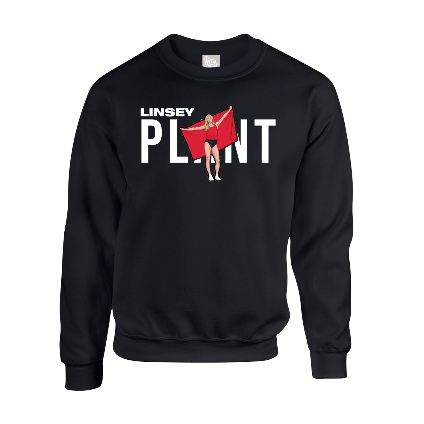 Fleece Crew — Player Name in Black