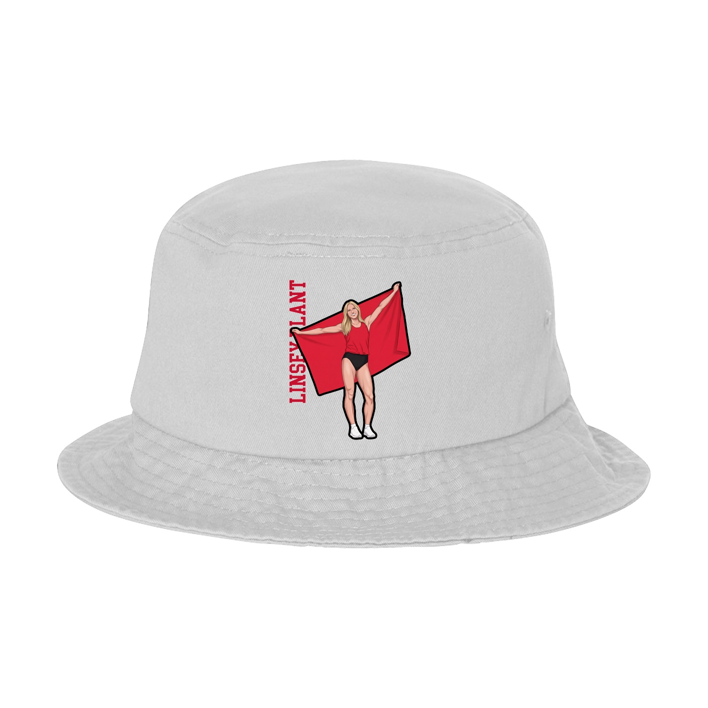 Bucket Cap — Name Vertical in White