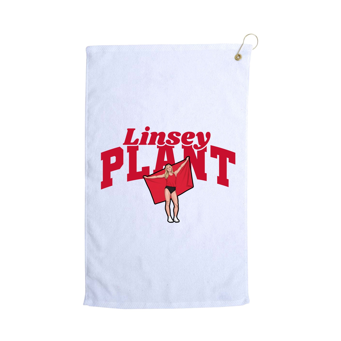Golf Towel — Signature Arch in White