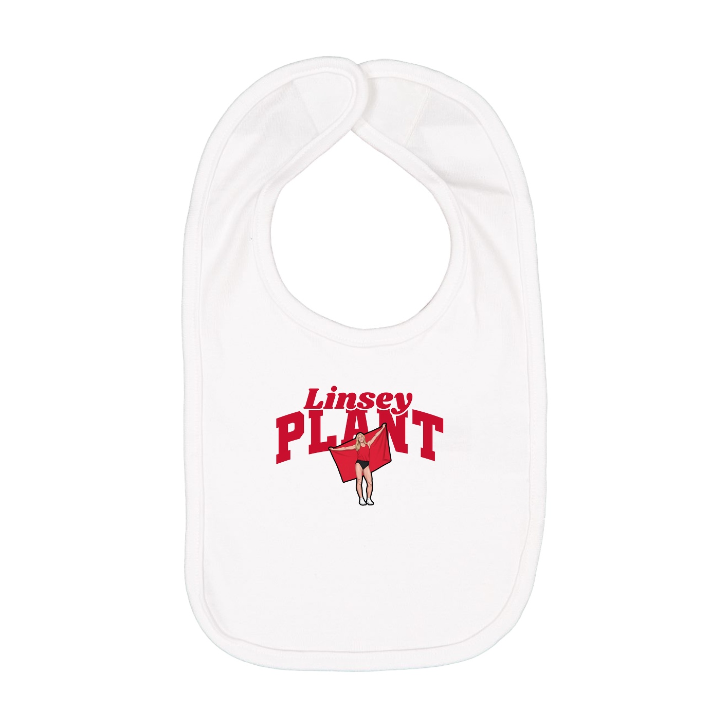 Infant Bib — Signature Arch in White