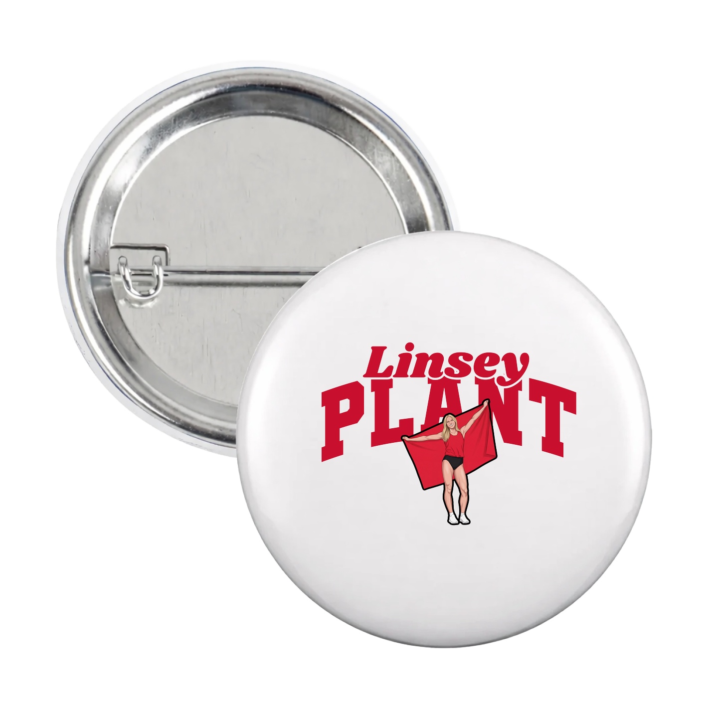 Game Day Button — Signature Arch in White