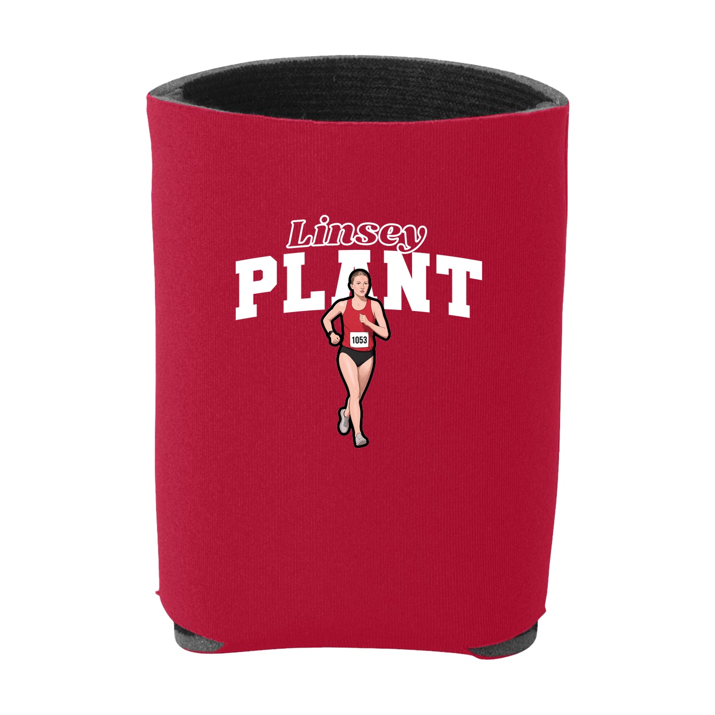 Can Holder — Name Arch in Red