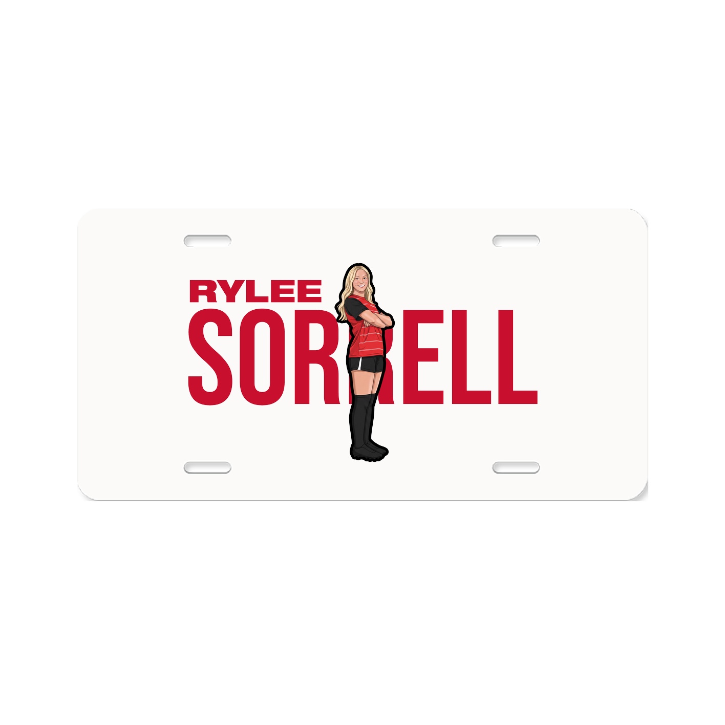 License Plate — Player Name in Classic
