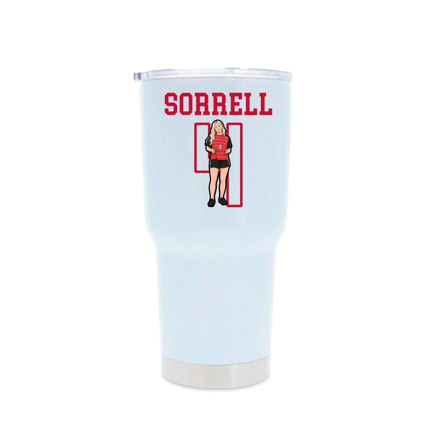 30oz Stainless Steel Tumbler — Shirsey in White
