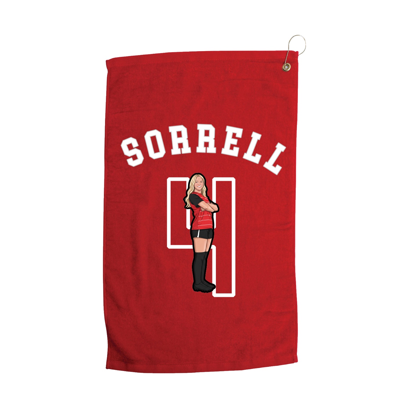 Golf Towel — Shirsey Arch in Red